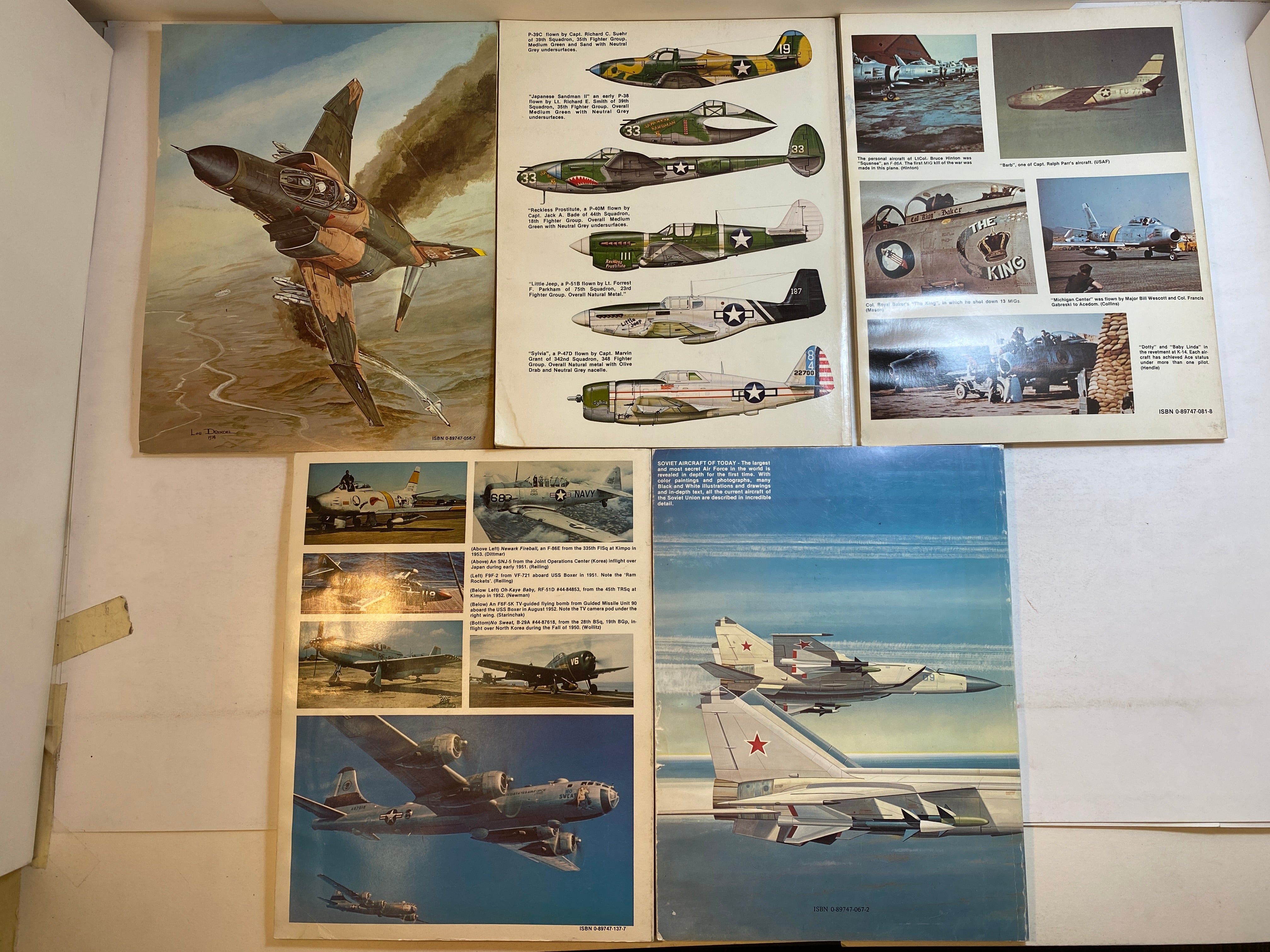 Lot of 5 Squadron/Signal Air Combat Books 1977-1984