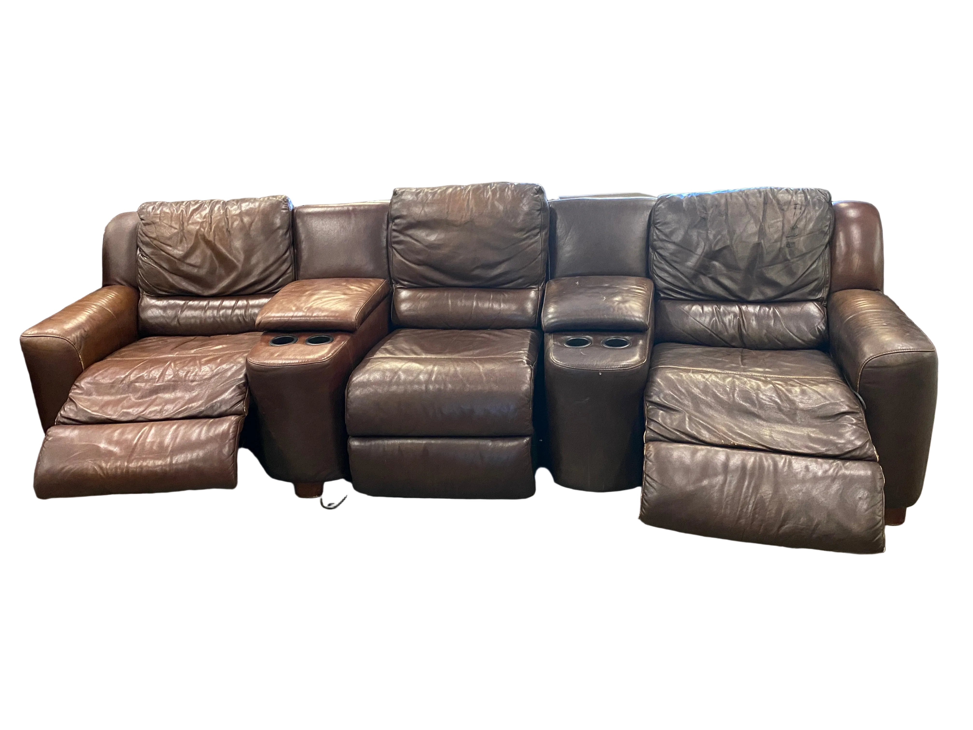 Lot of 5 T-Motion Leather Electronic Recliners *Untested*