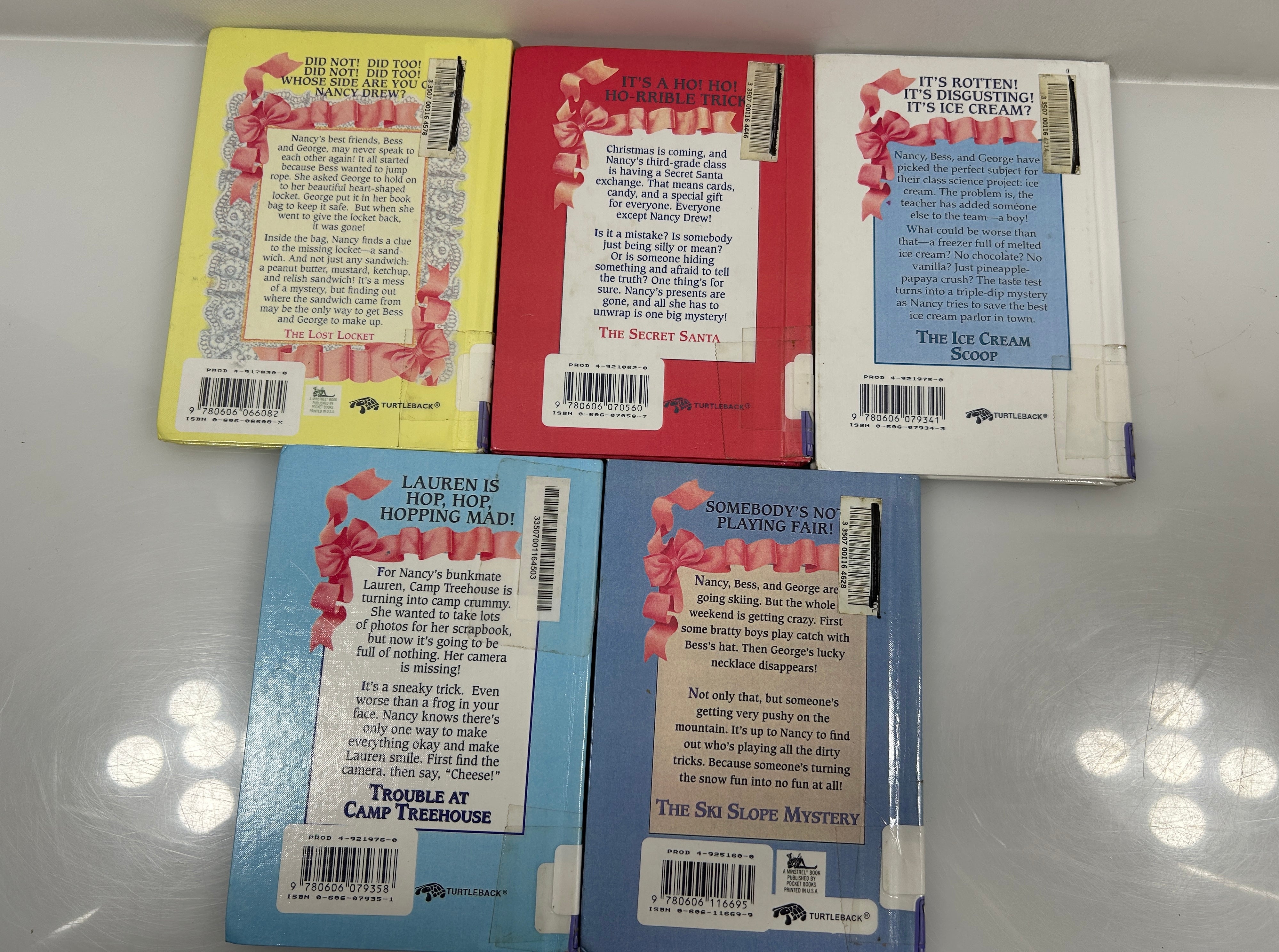 Lot Of 5 The Nancy Drew Notebooks Ex-Library Hardcovers