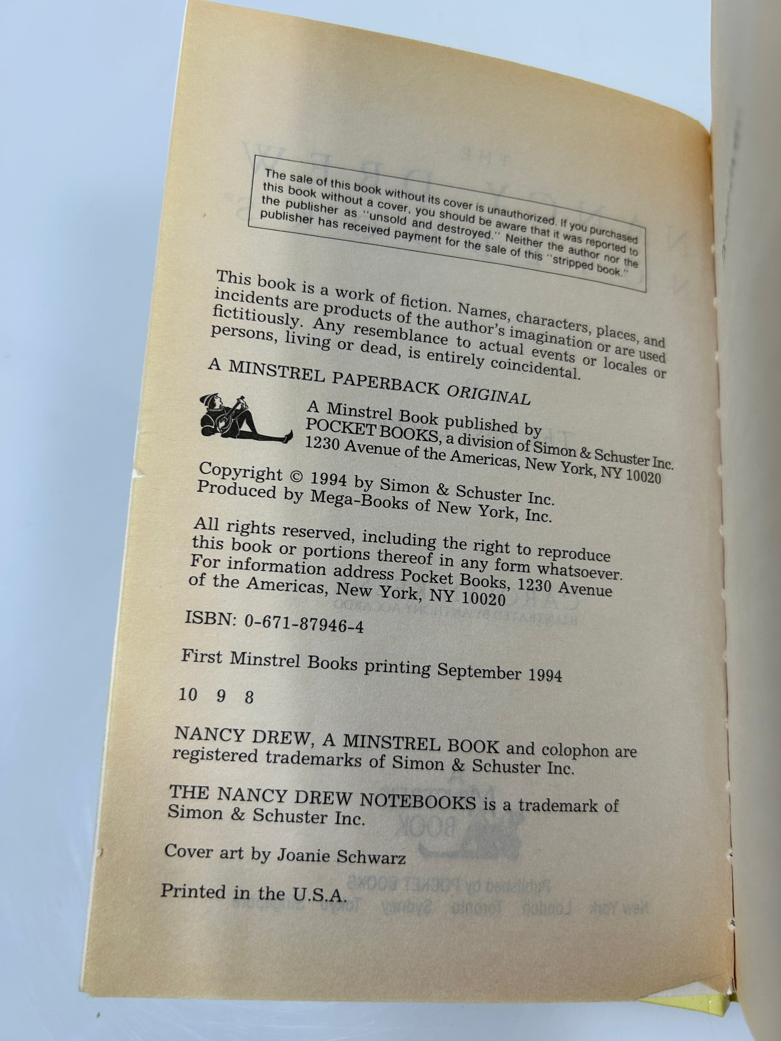 Lot Of 5 The Nancy Drew Notebooks Ex-Library Hardcovers