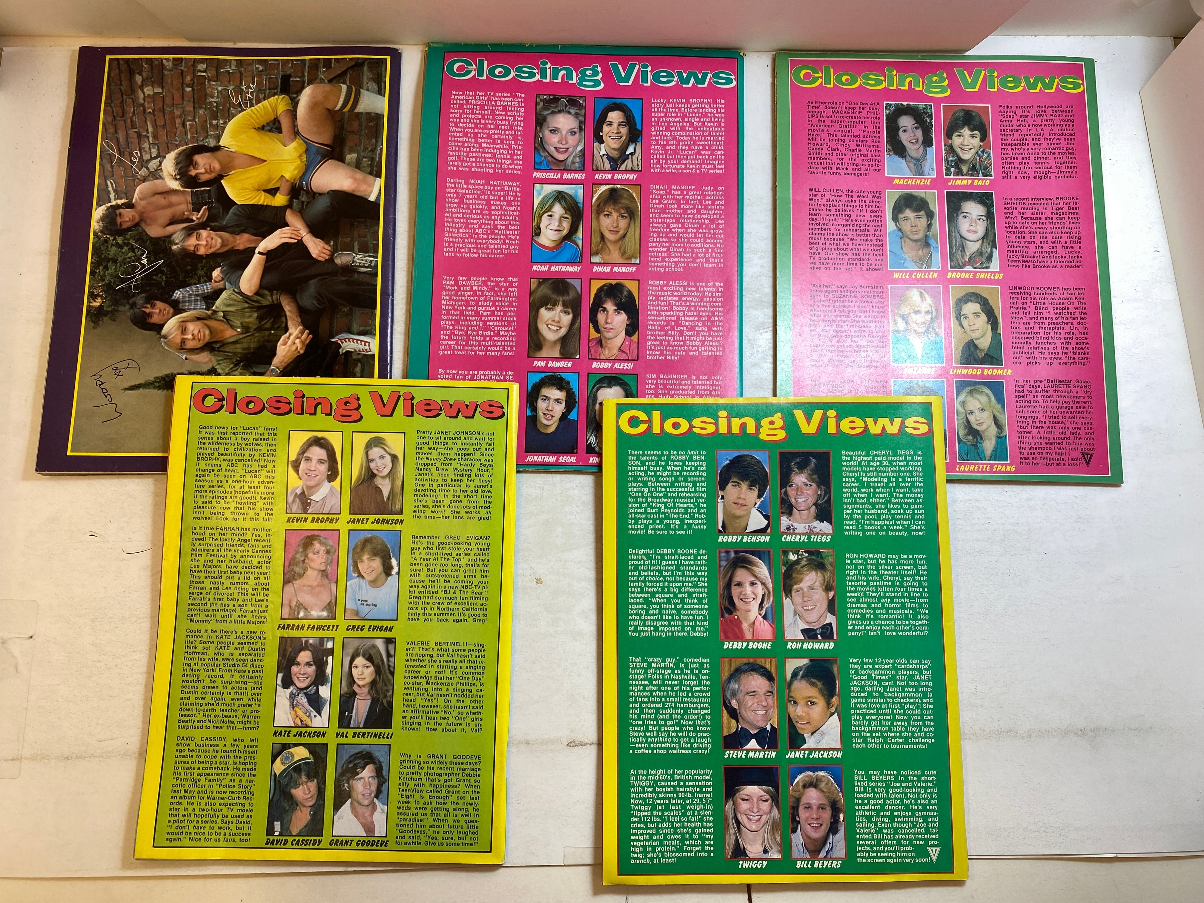 Lot of 5 Tiger Beat Special and Teenview Magazines 1978-1979