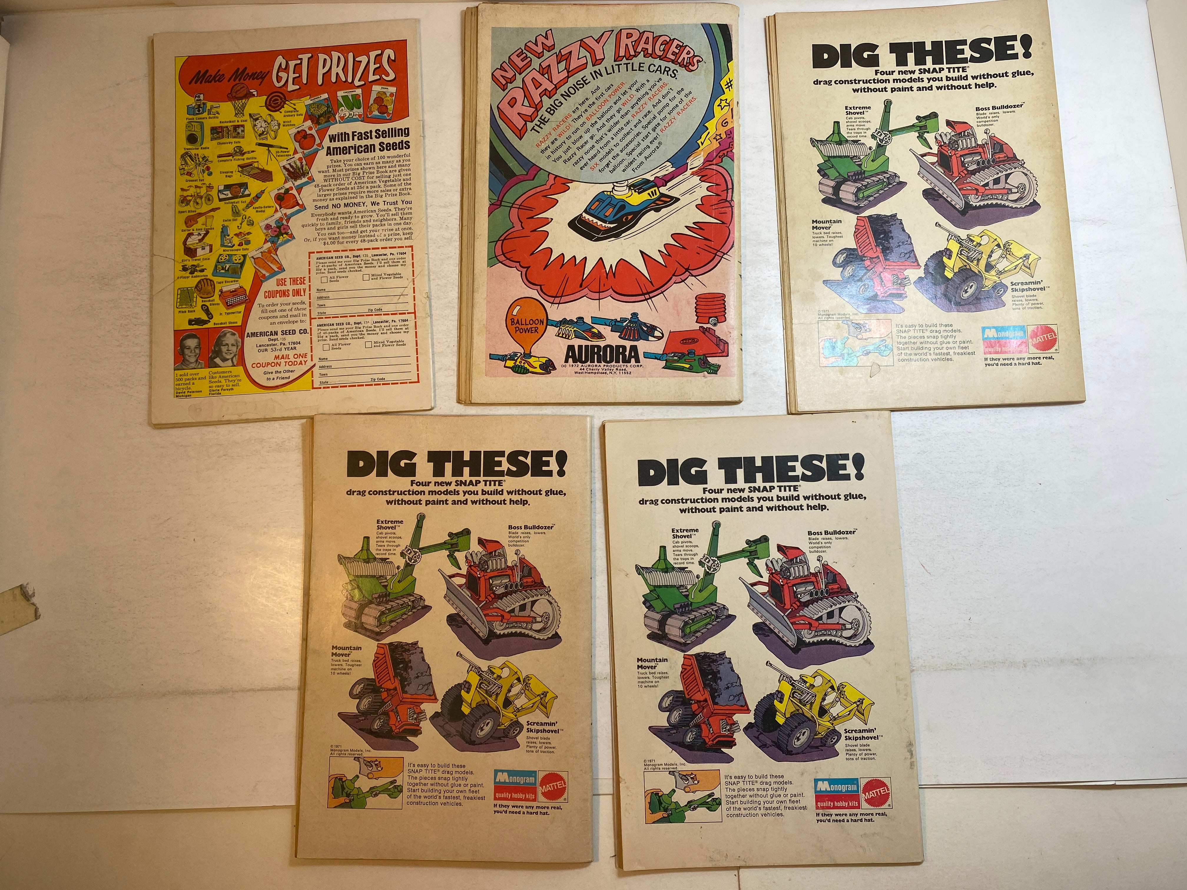 Lot of 5 Unexpected DC Comics 1971-1972