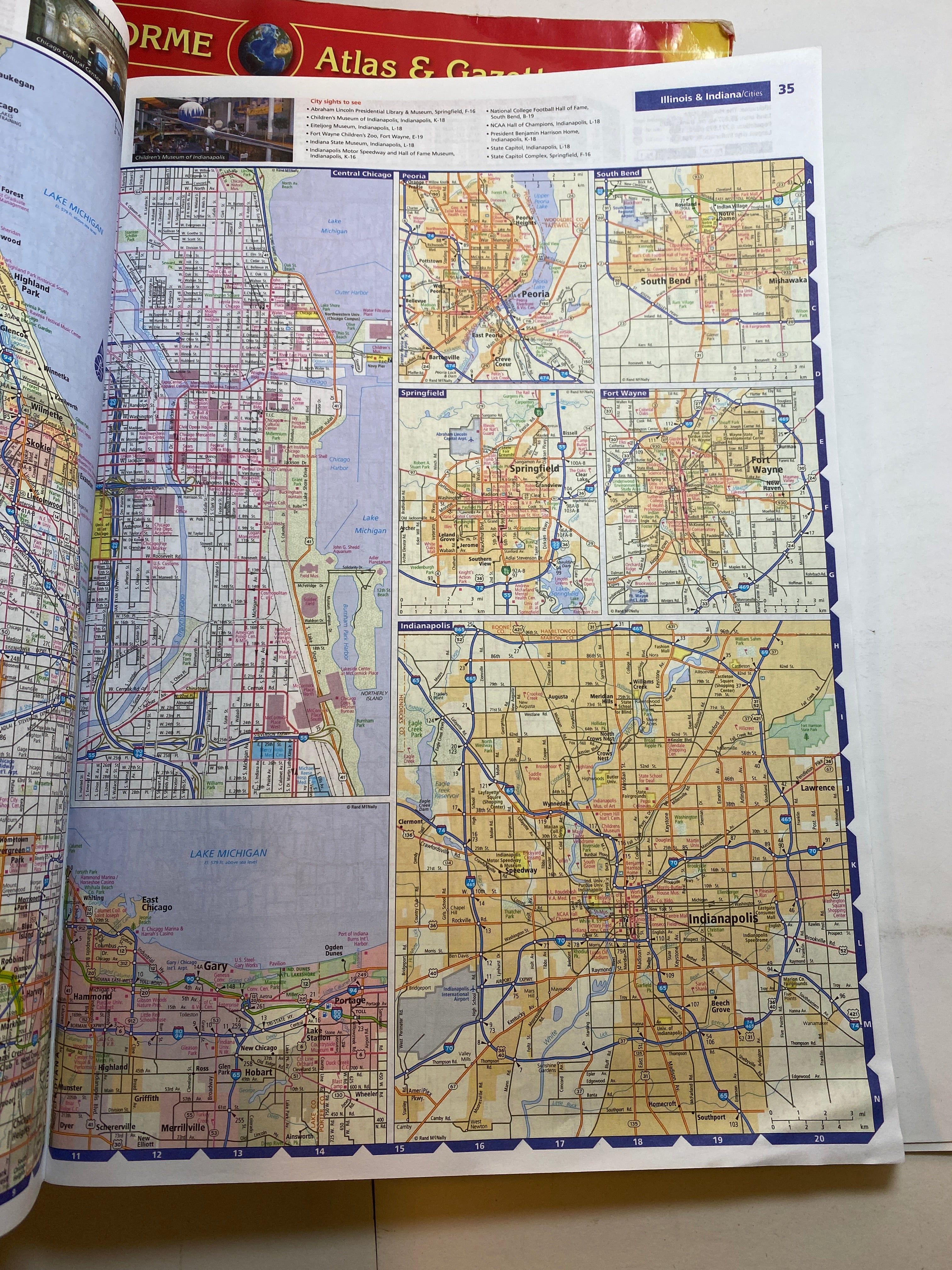 Lot of 5 US Atlas & Gazetteers California Wyoming NC Colorado
