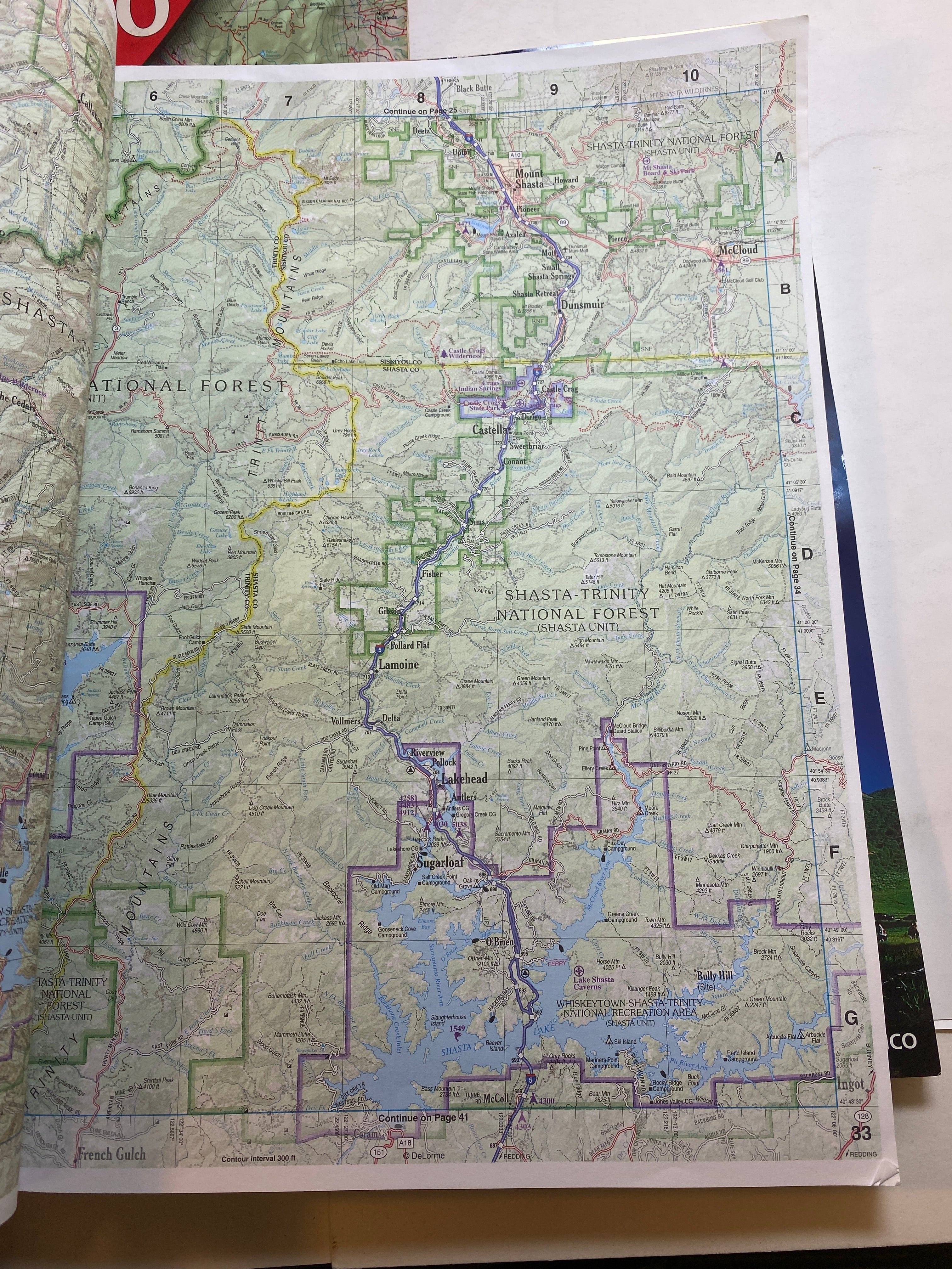 Lot of 5 US Atlas & Gazetteers California Wyoming NC Colorado