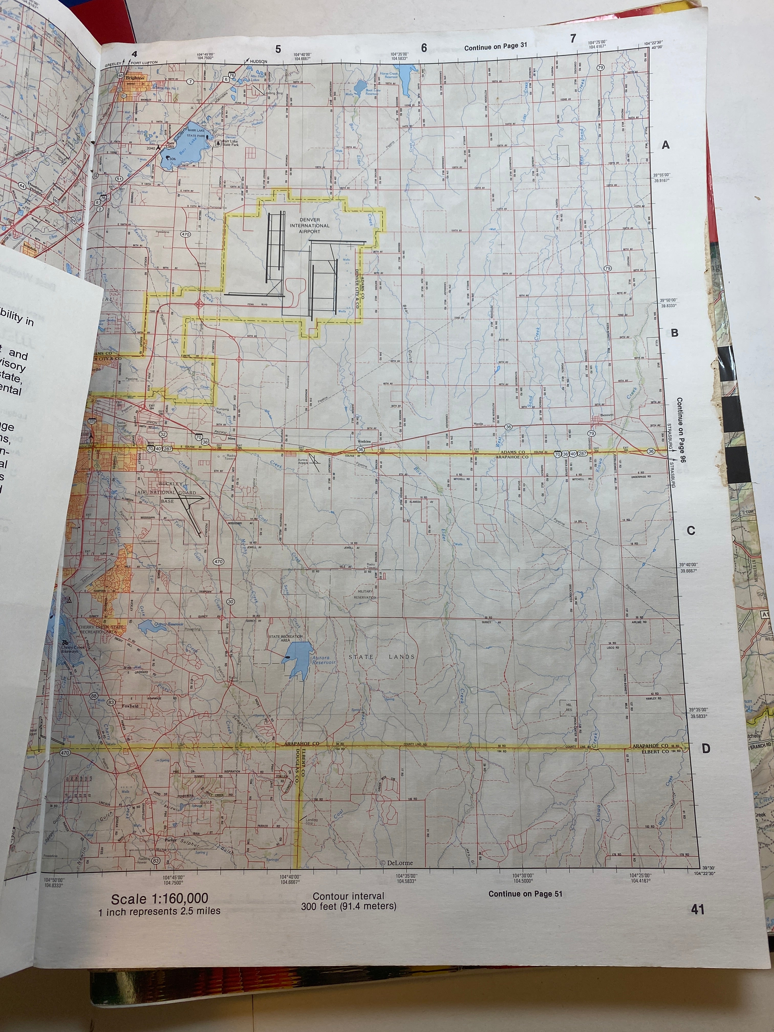 Lot of 5 US Atlas & Gazetteers California Wyoming NC Colorado