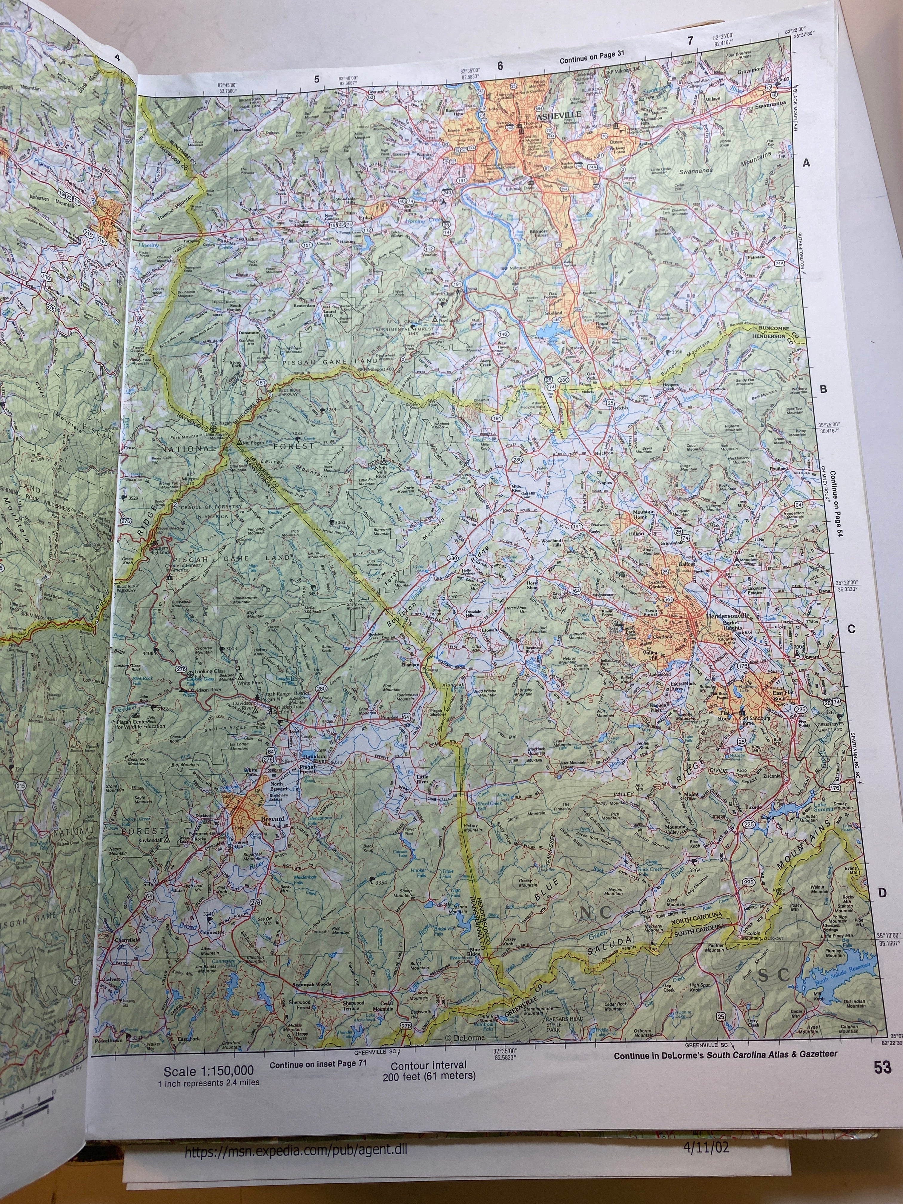 Lot of 5 US Atlas & Gazetteers California Wyoming NC Colorado