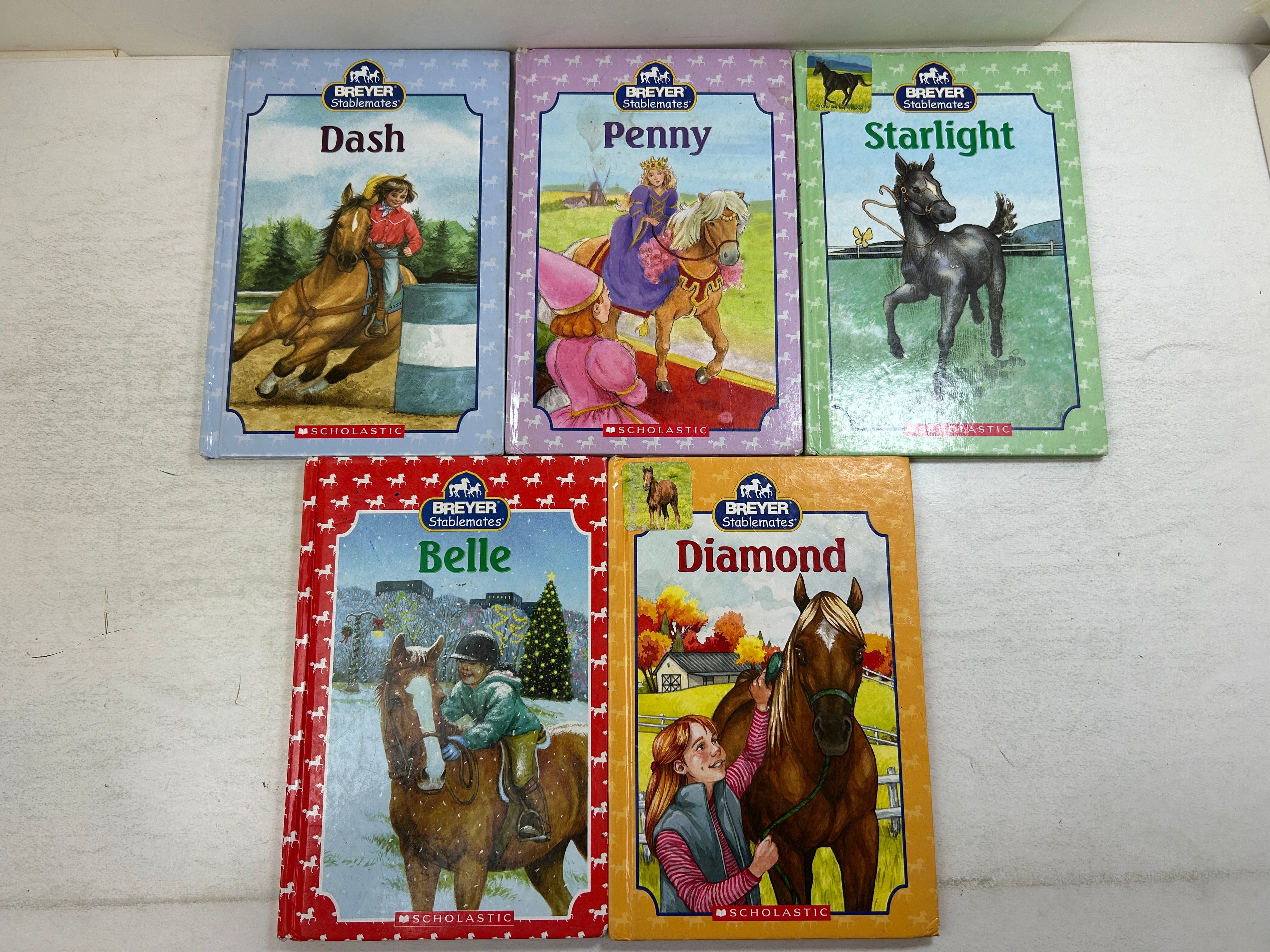 Lot of 5 Vintage Breyer Stablemates-Scholastic 2006-2009 HC
