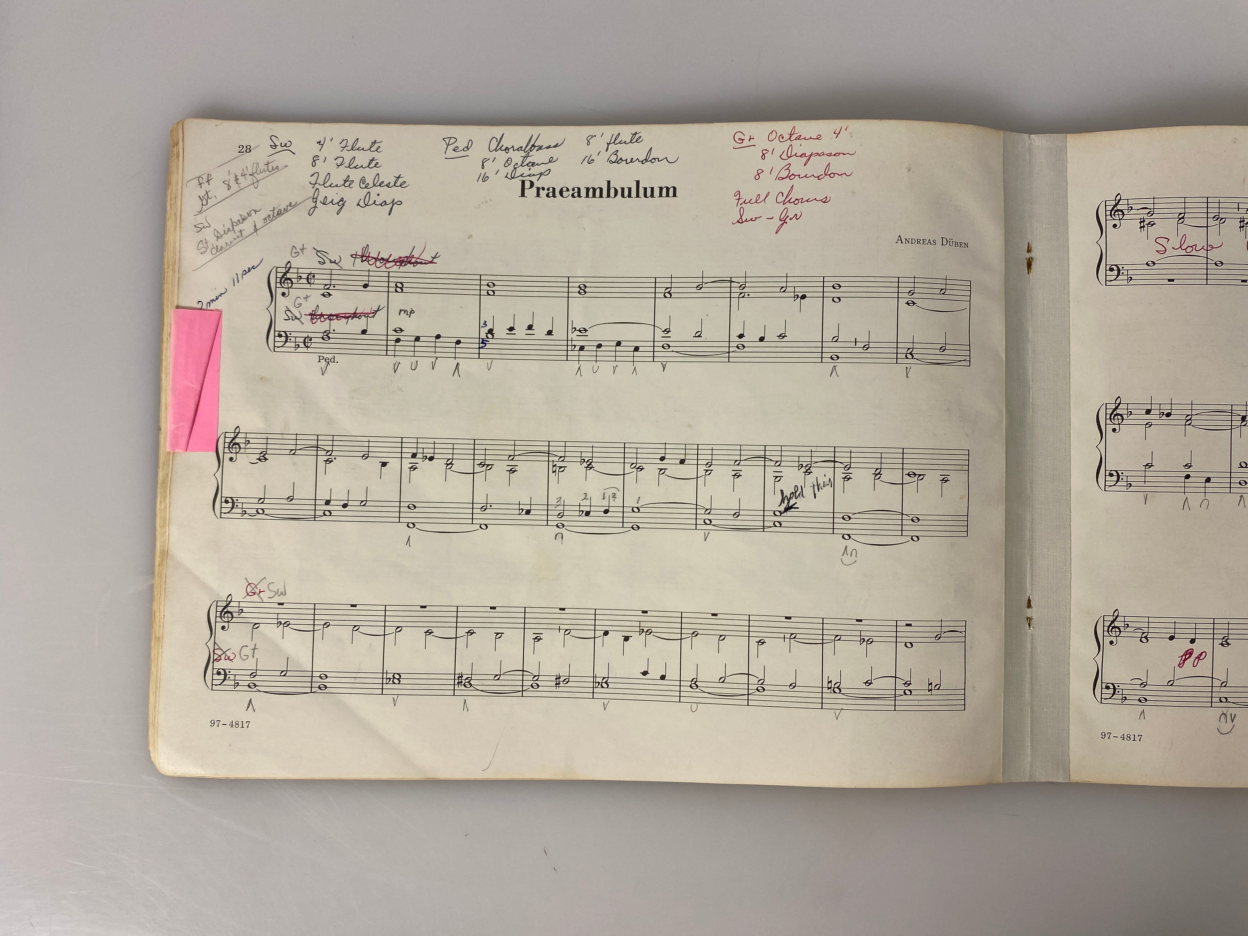Lot of 5 Vintage Church Organ Music Books by Cassler/Thomas/Coleman/Bach SC