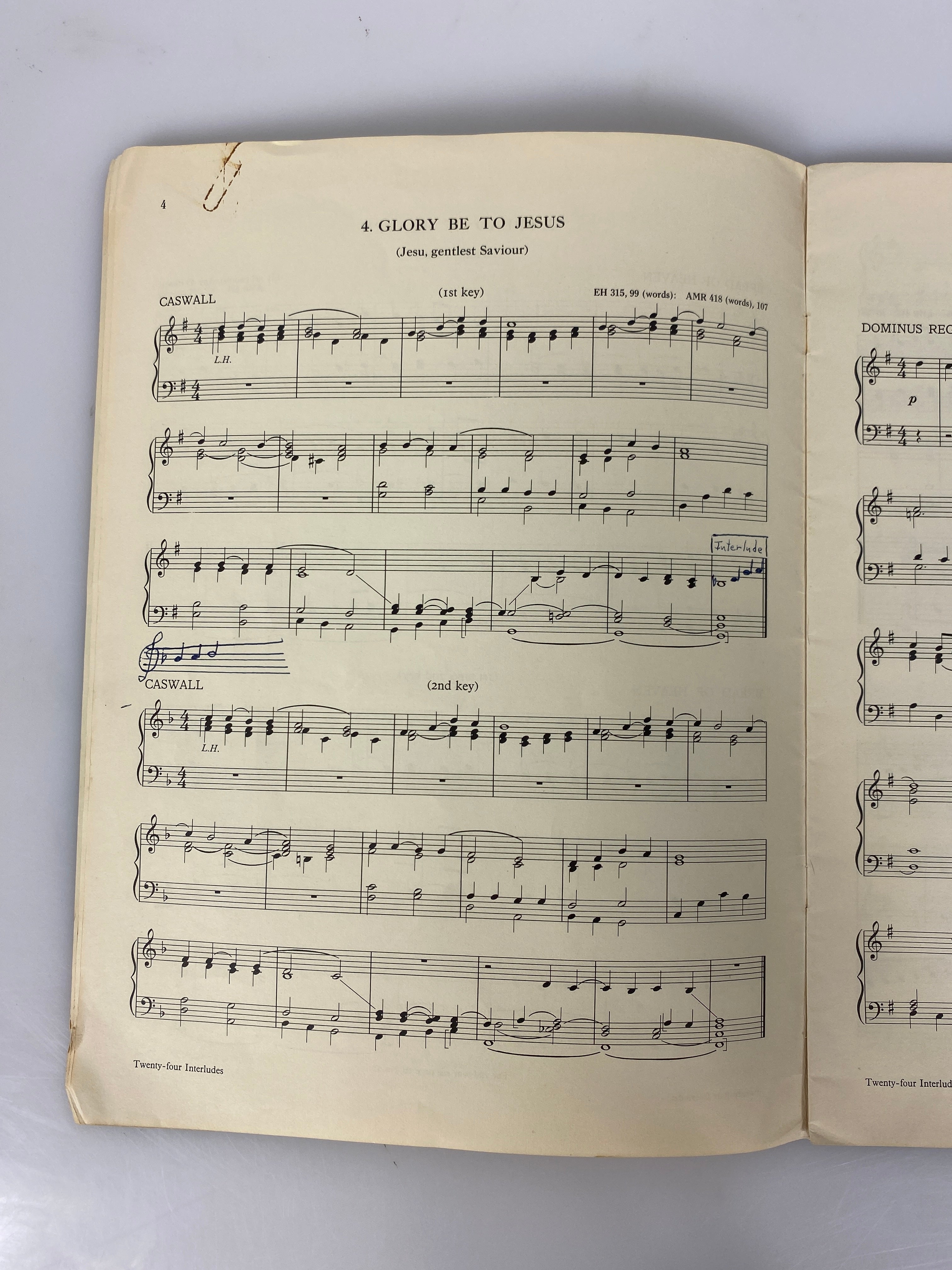 Lot of 5 Vintage Church Organ Music Books by Cassler/Thomas/Coleman/Bach SC