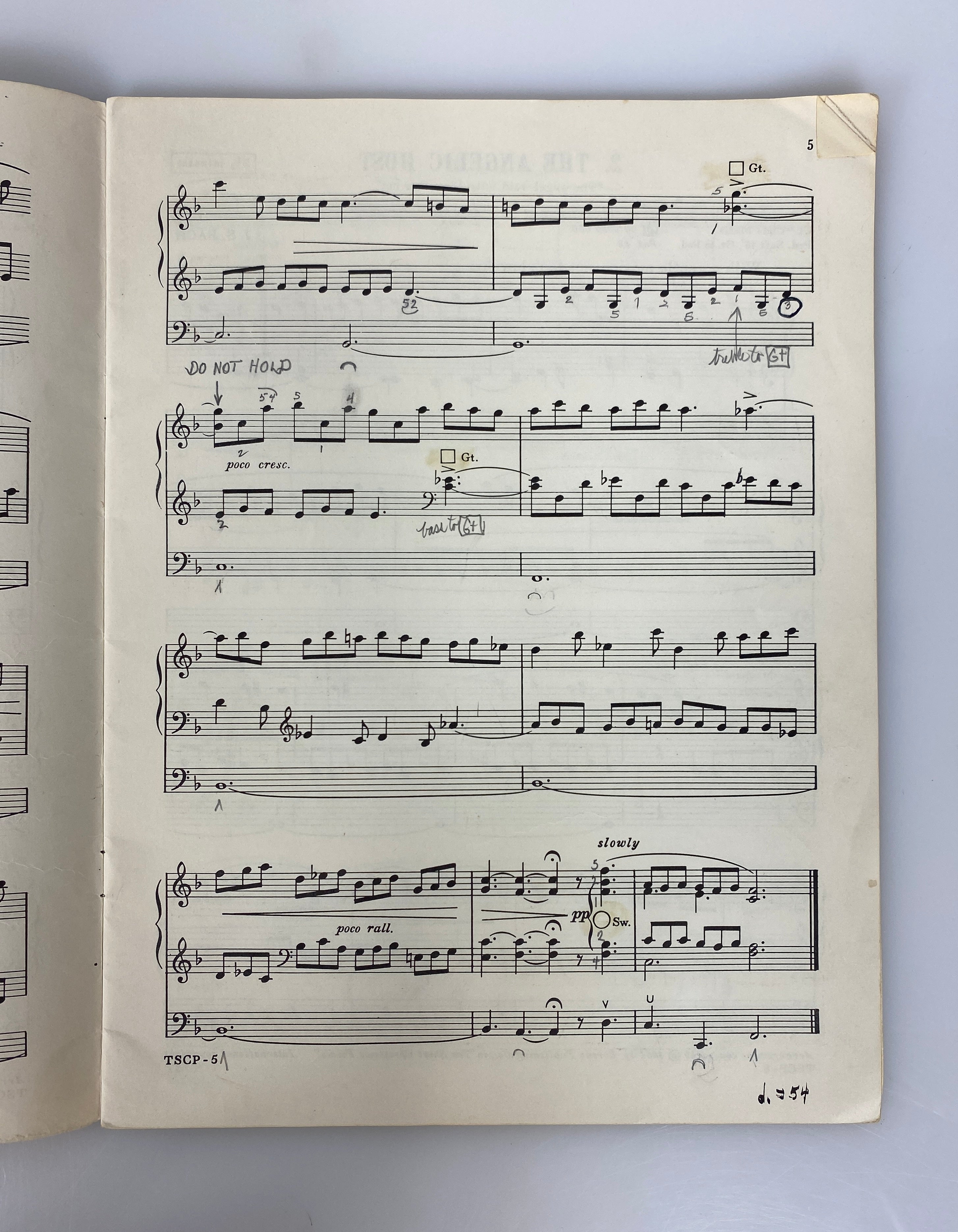 Lot of 5 Vintage Church Organ Music Books by Cassler/Thomas/Coleman/Bach SC