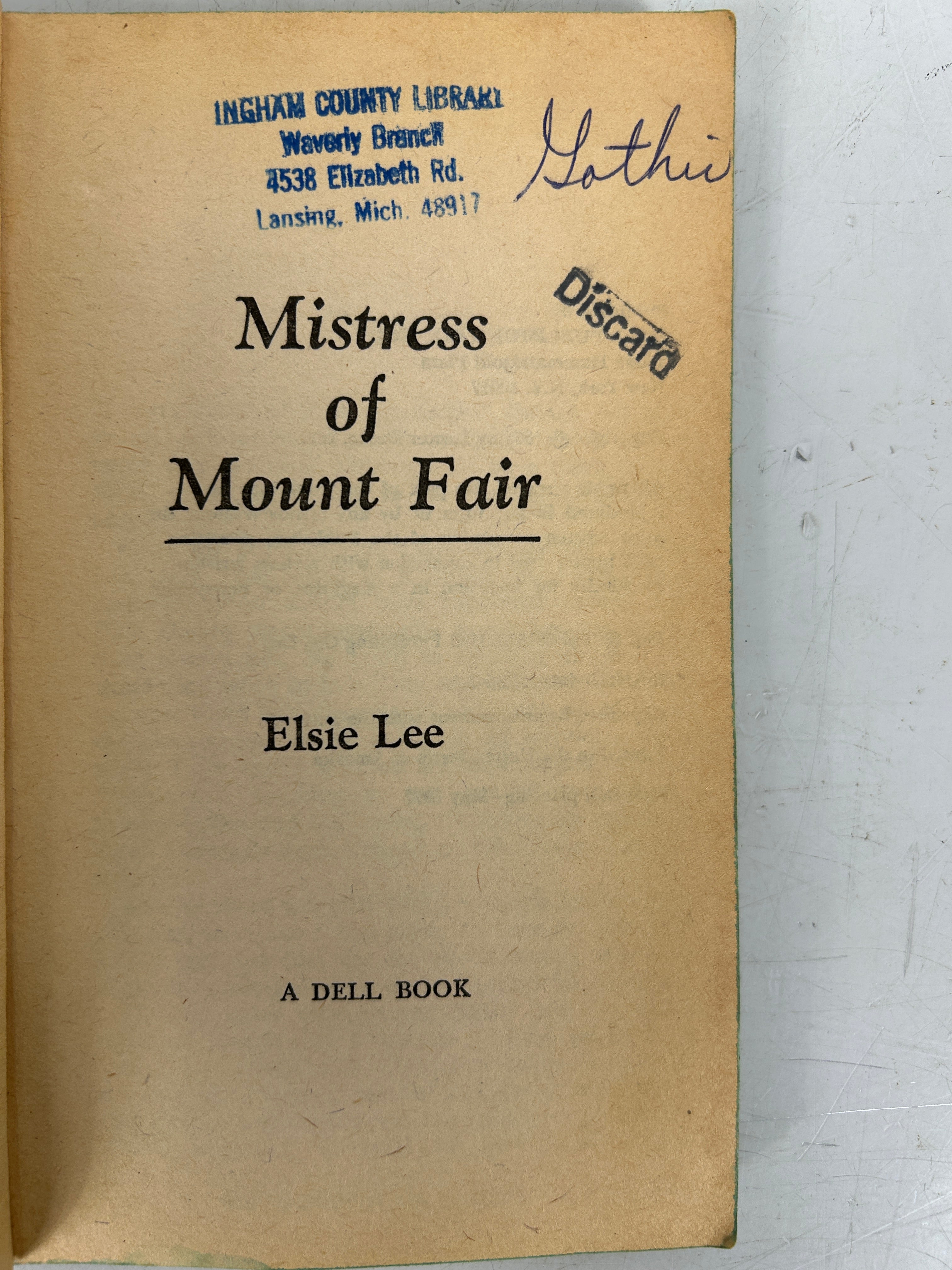 LOT OF 5 Vintage Dell Romance/Mystery Blue Edge 1967-1977 SC