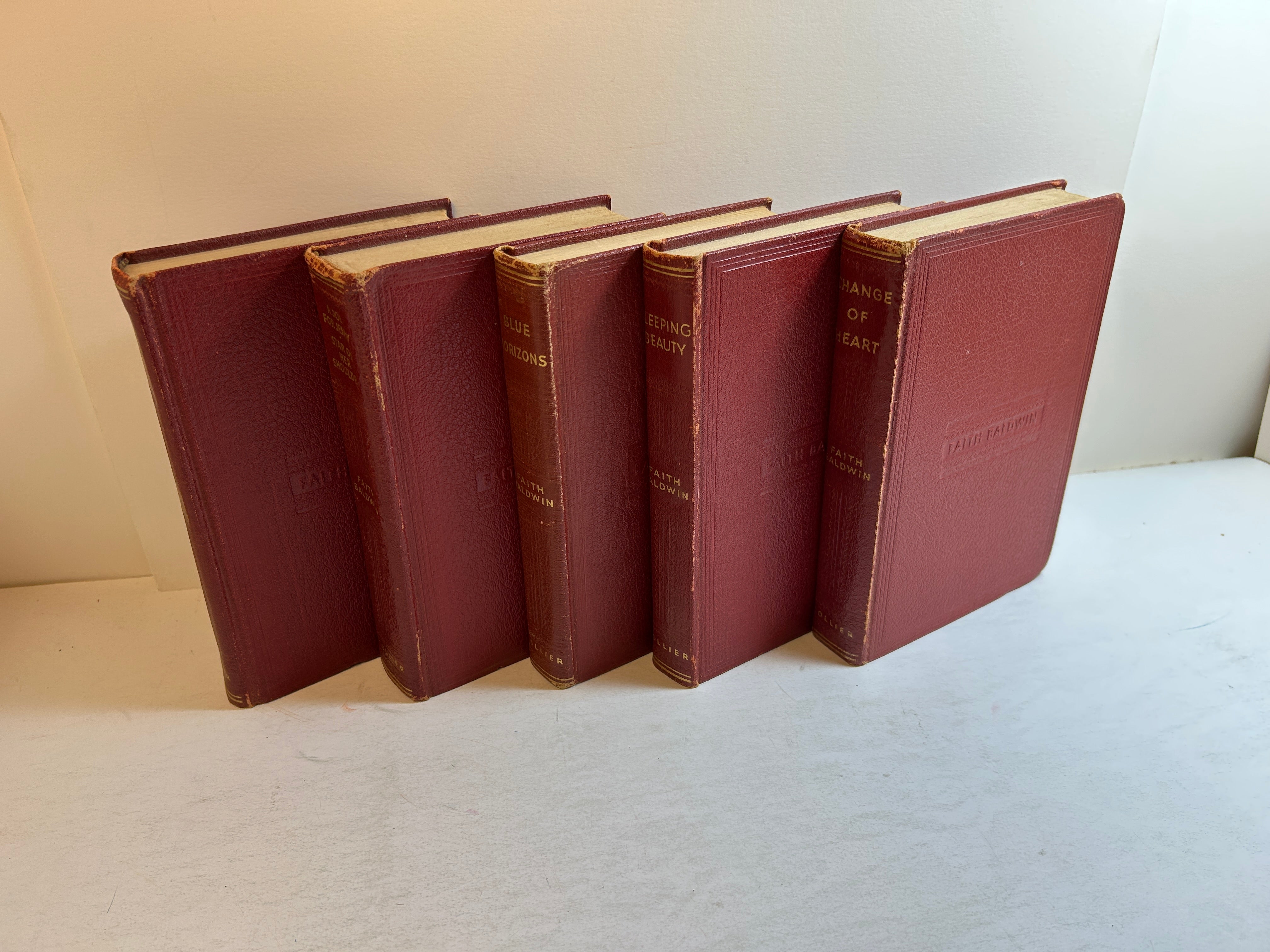 Lot of 5 Vintage Faith Baldwin incl Arizona Star/Change of Heart 1940s HC