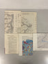 Lot of 5 Vintage North Carolina Geological Survey Wall Maps 1971-1992