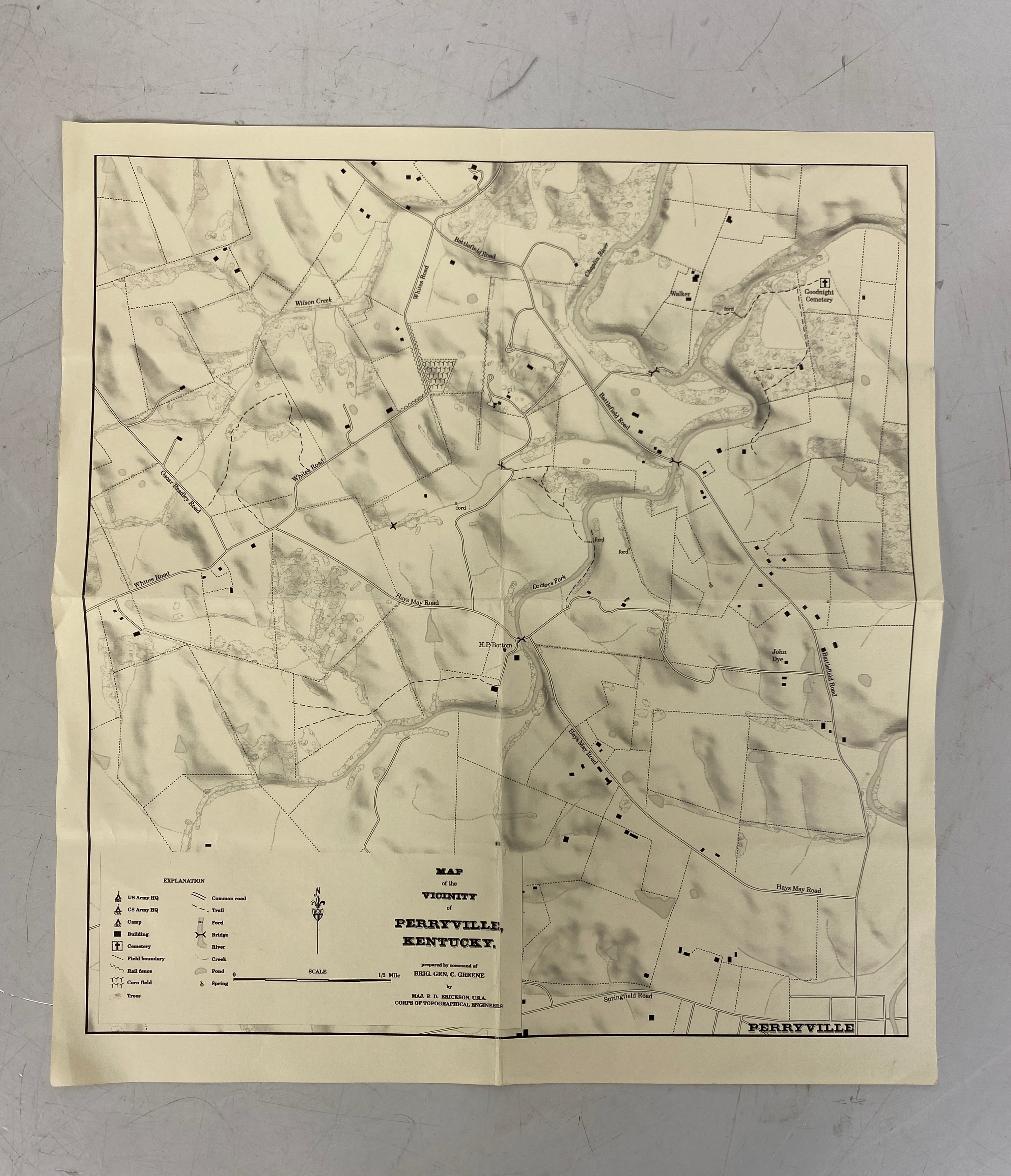 Lot of 5 Vintage US Geological Maps Georgia/Tennessee/Kentucky/Arkansas