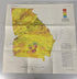 Lot of 5 Vintage US Geological Maps Georgia/Tennessee/Kentucky/Arkansas