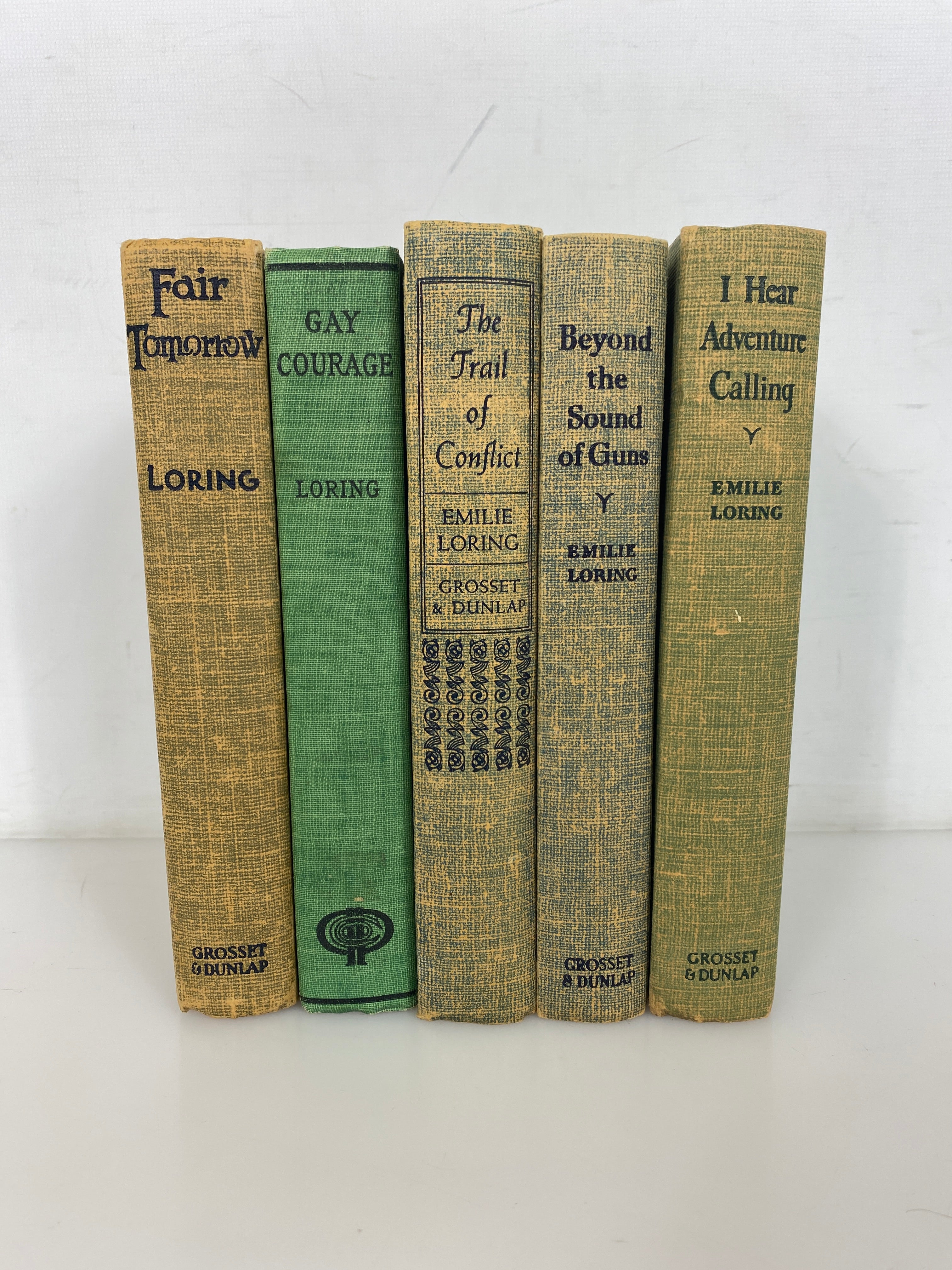 Lot of 5 Vtg Emilie Loring incl Fair Tomorrow/Gay Courage/The Trail of Conflict