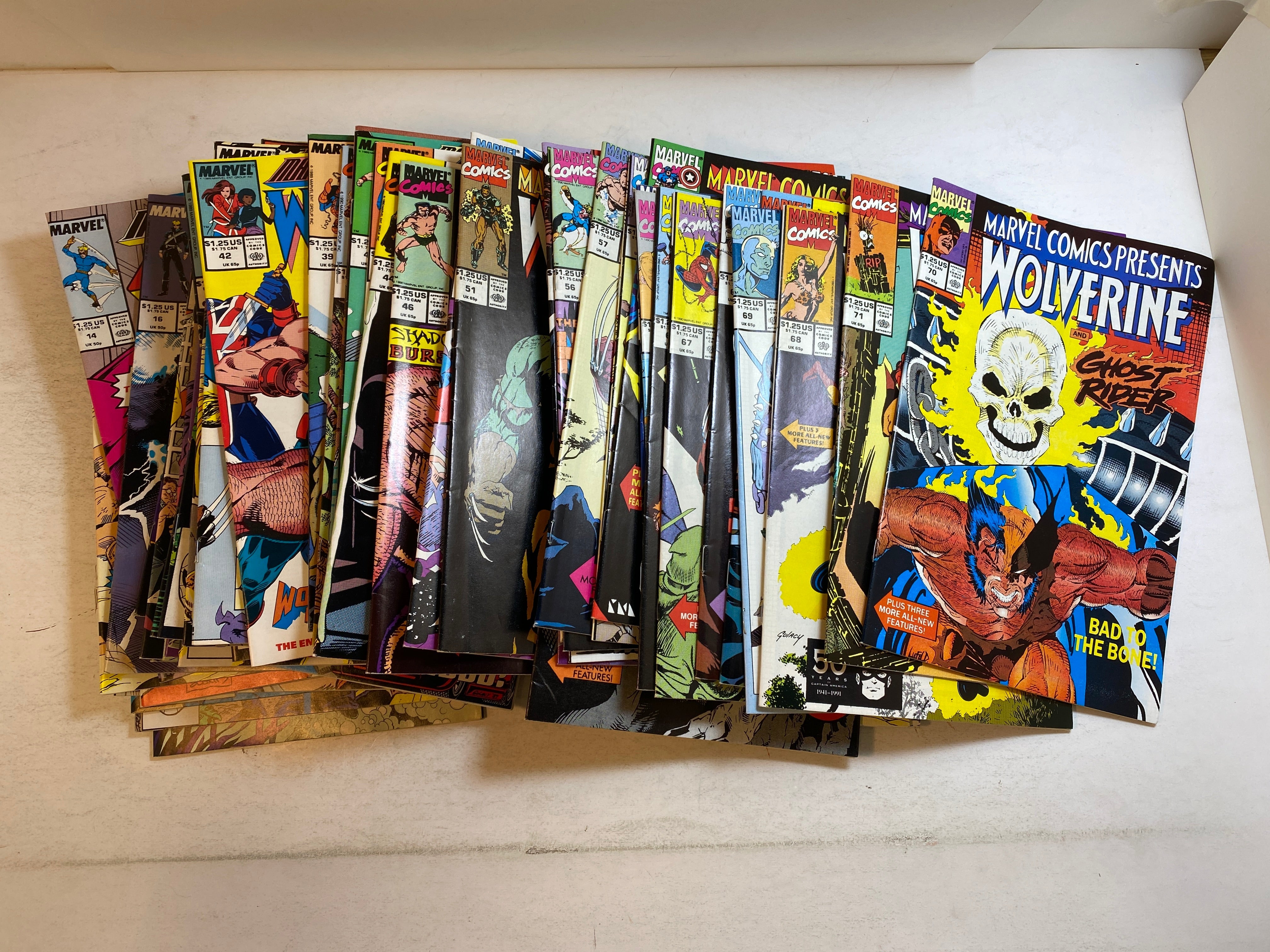 Lot of 56 Marvel Comics Presents Wolverine 1988-1991