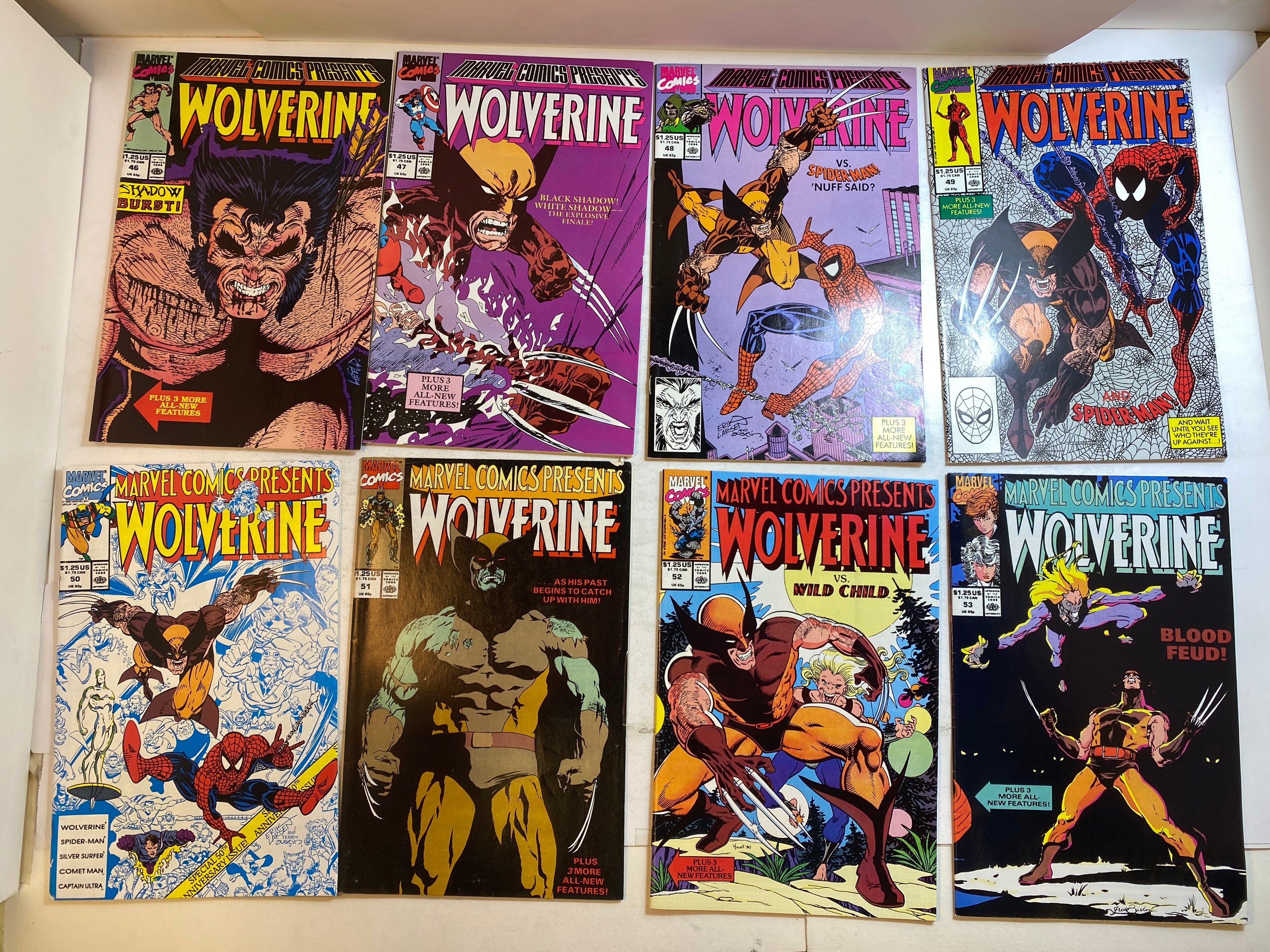 Lot of 56 Marvel Comics Presents Wolverine 1988-1991