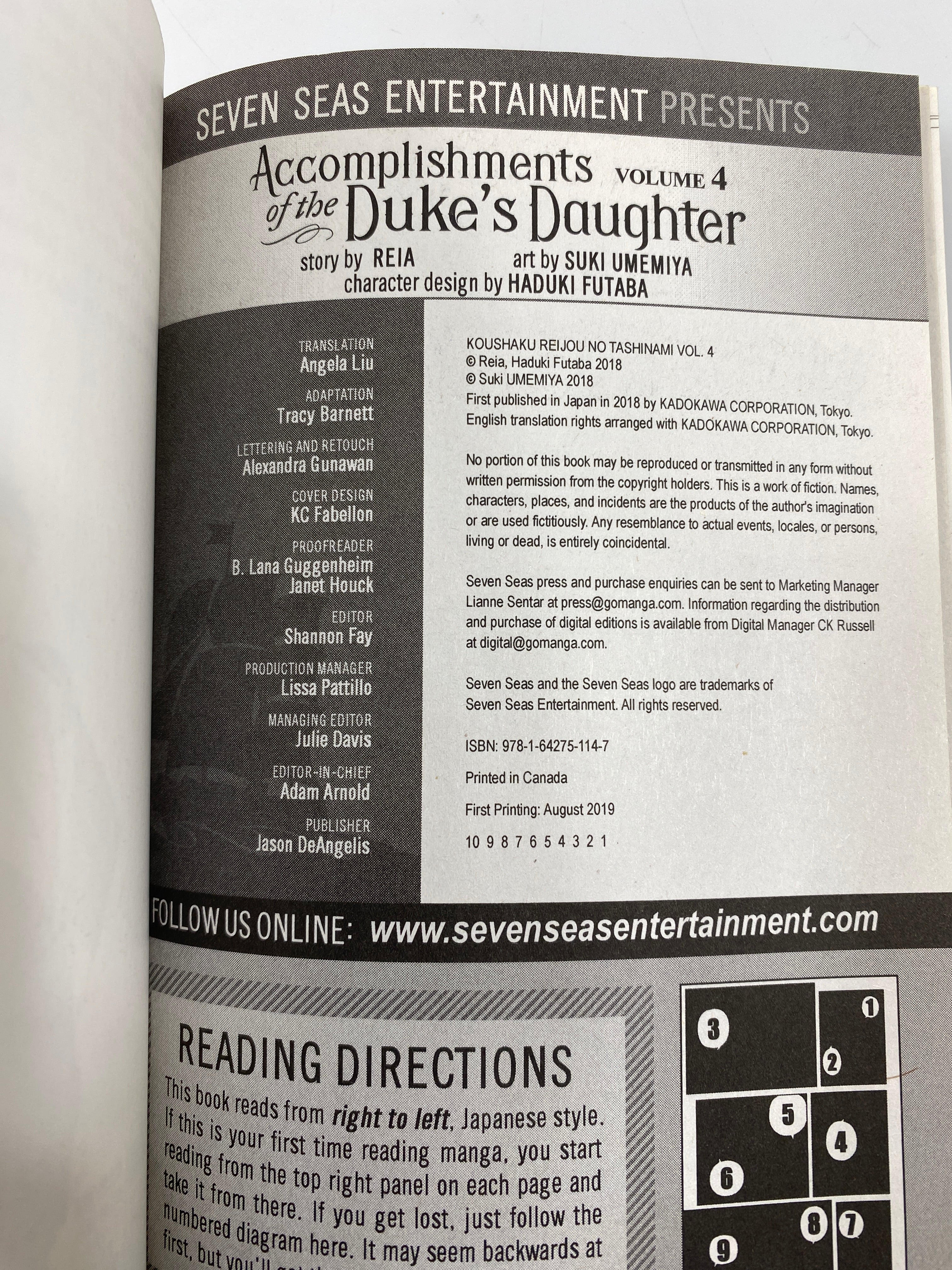 Lot of 6 Accomplishments of the Duke's Daughter Manga 2016-2019 SC