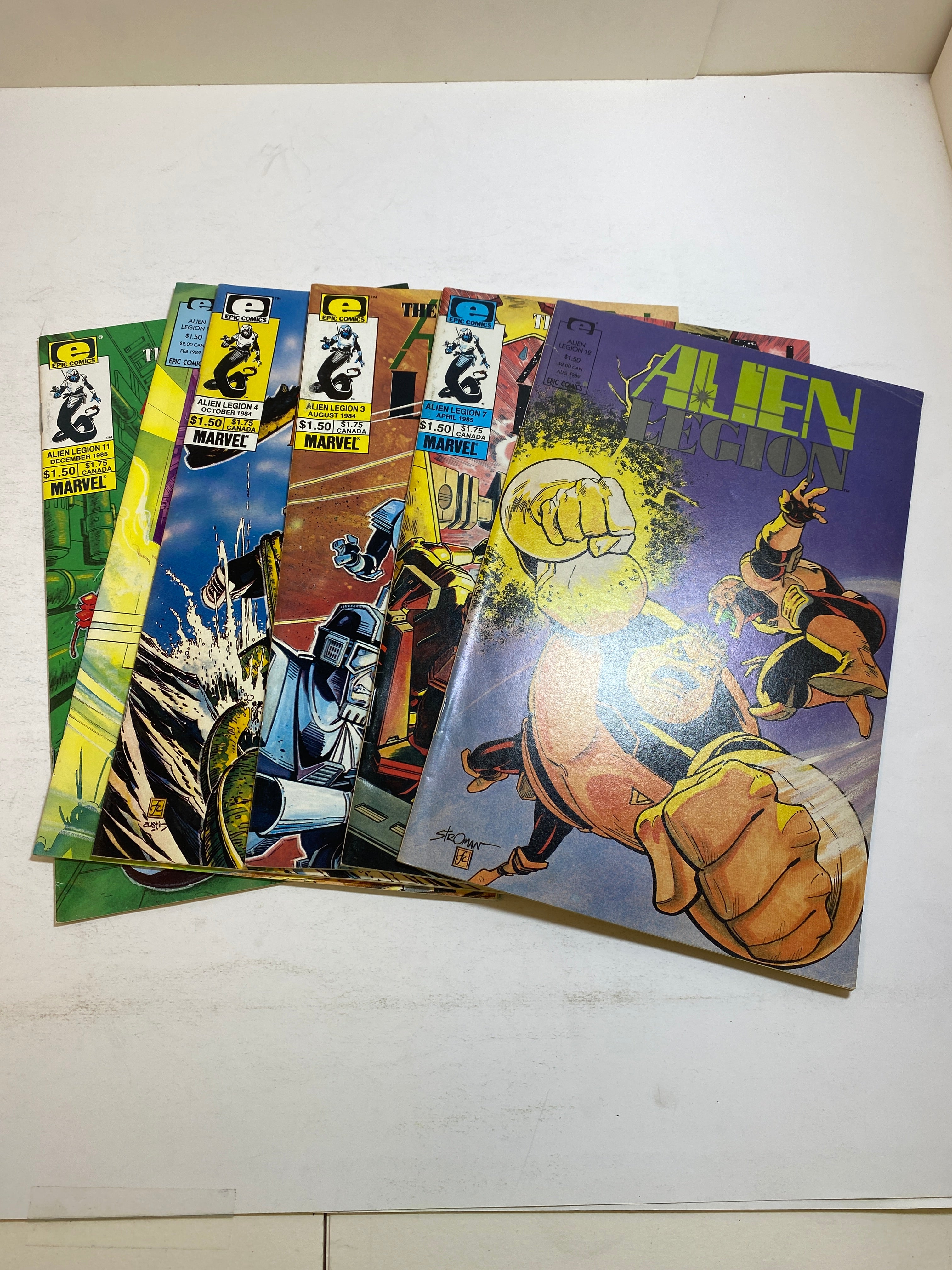 Lot of 6 Alien Legion Epic Comics 1984-1989