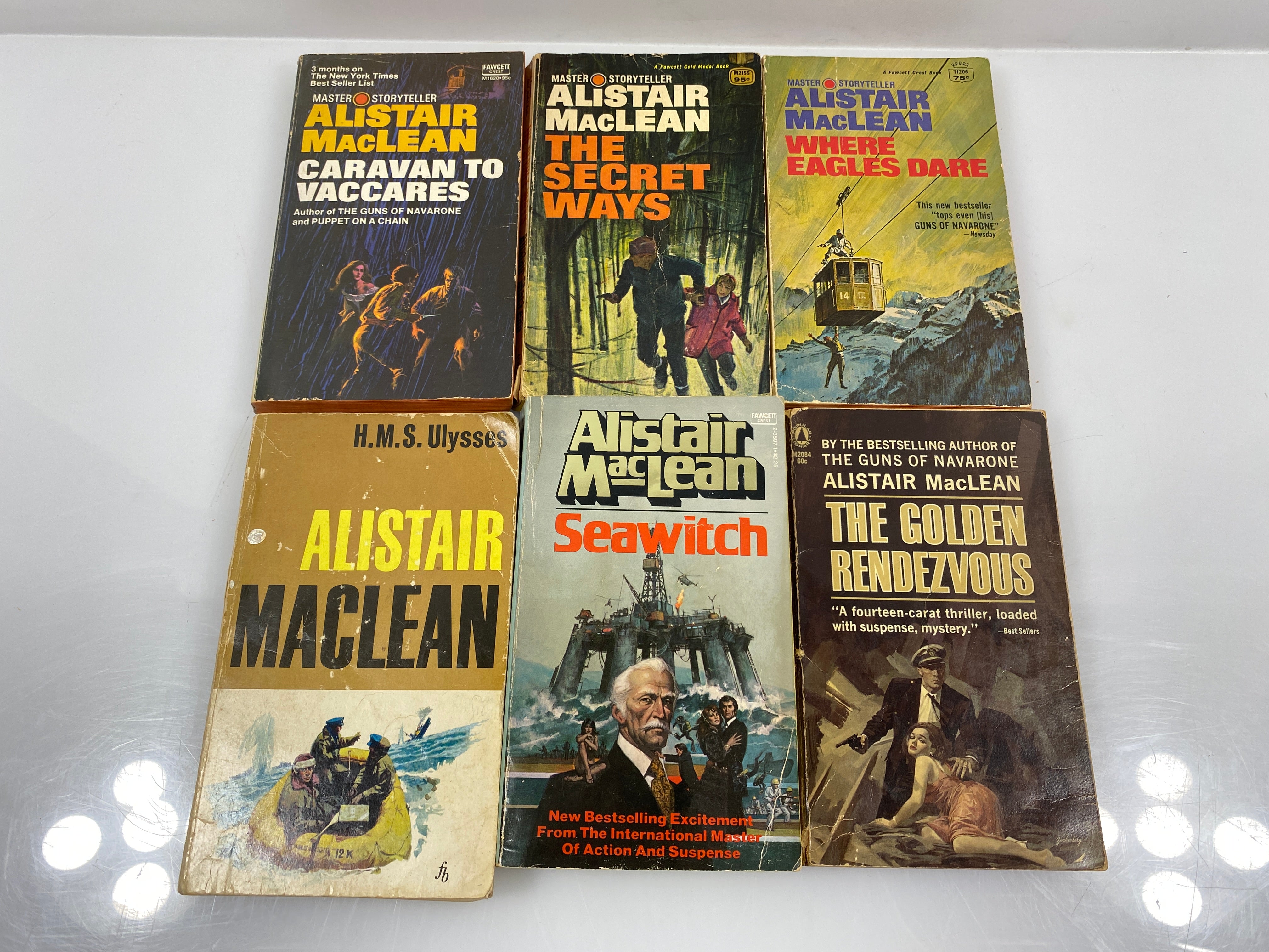 Lot Of 6 Alister MacLean Action Novels SC 1959-1977