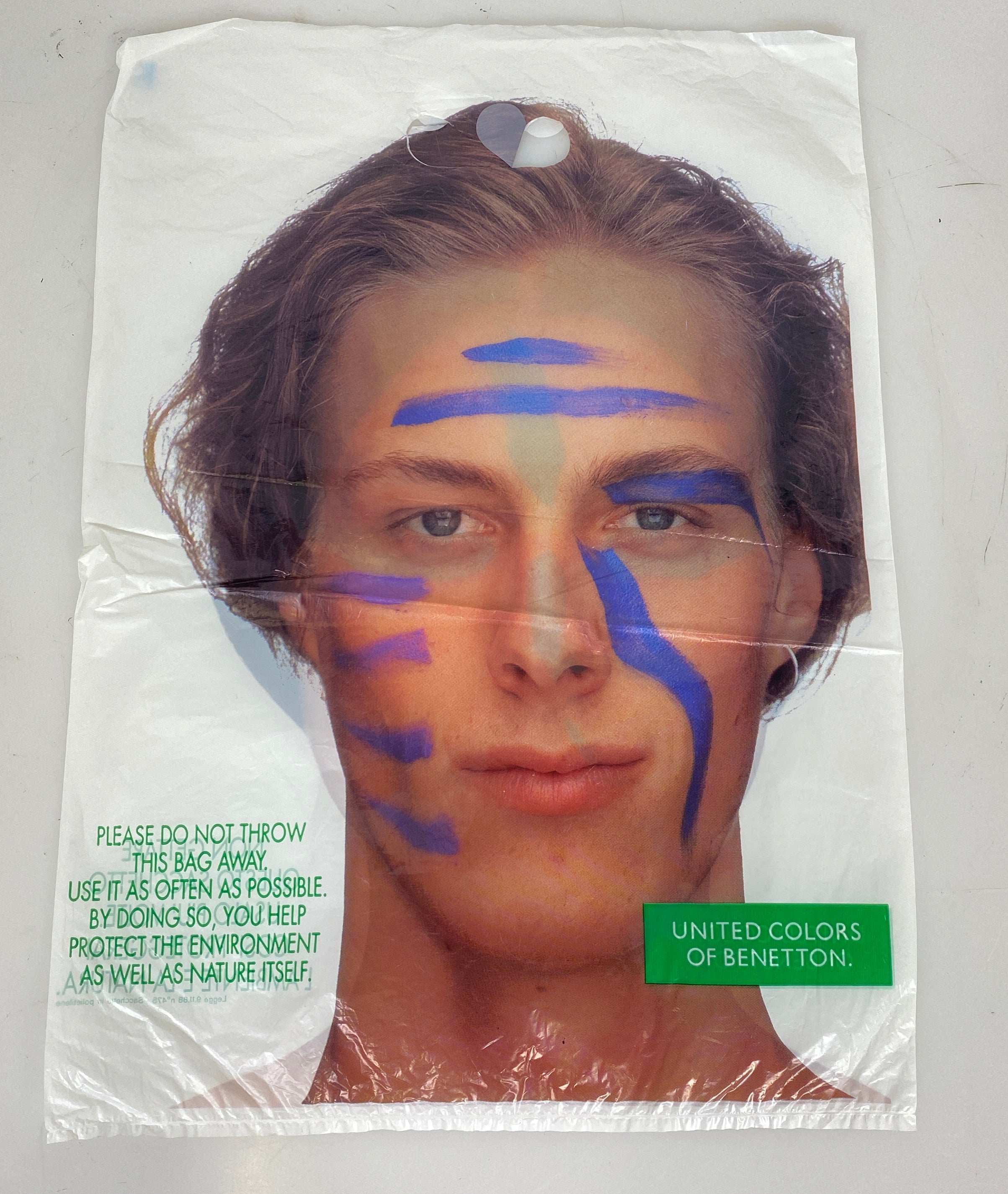 Lot of 6 Assorted Benetton Shopping Bags
