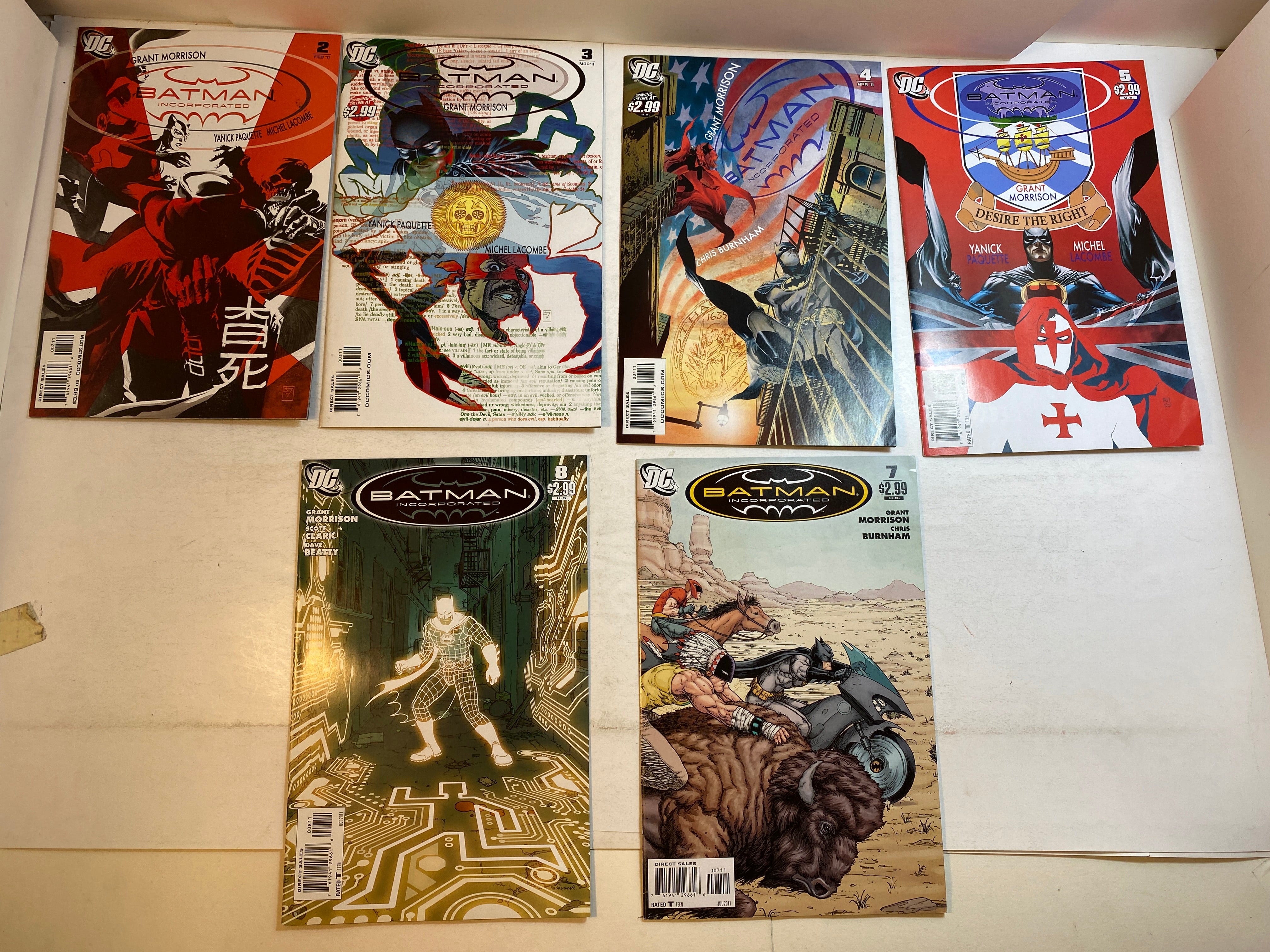 Lot of 6 Batman Incorporated DC Comics 2011