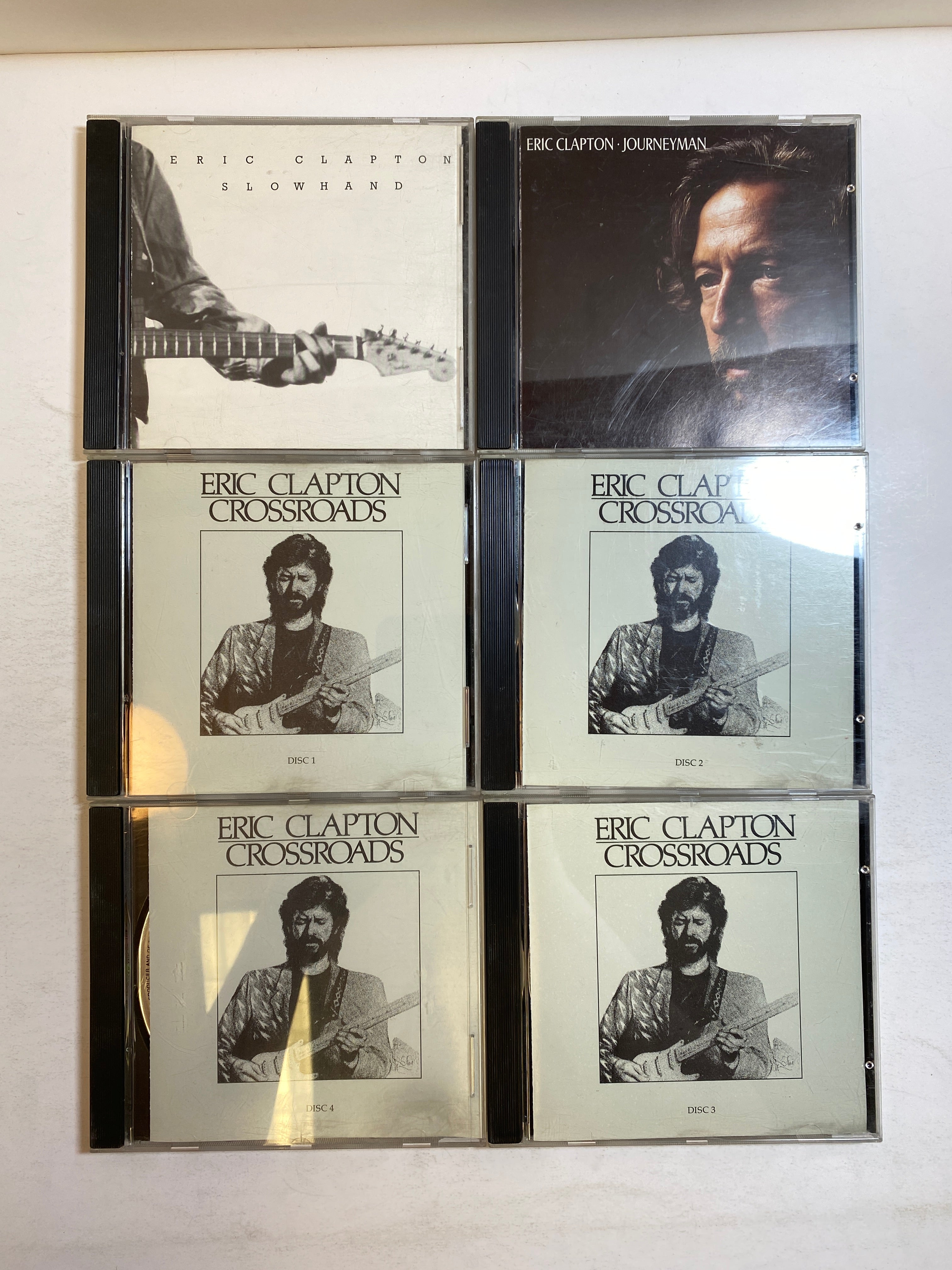 Lot of 6 Eric Clapton CDs Crossroads Slowhand Journeyman 1977-1989