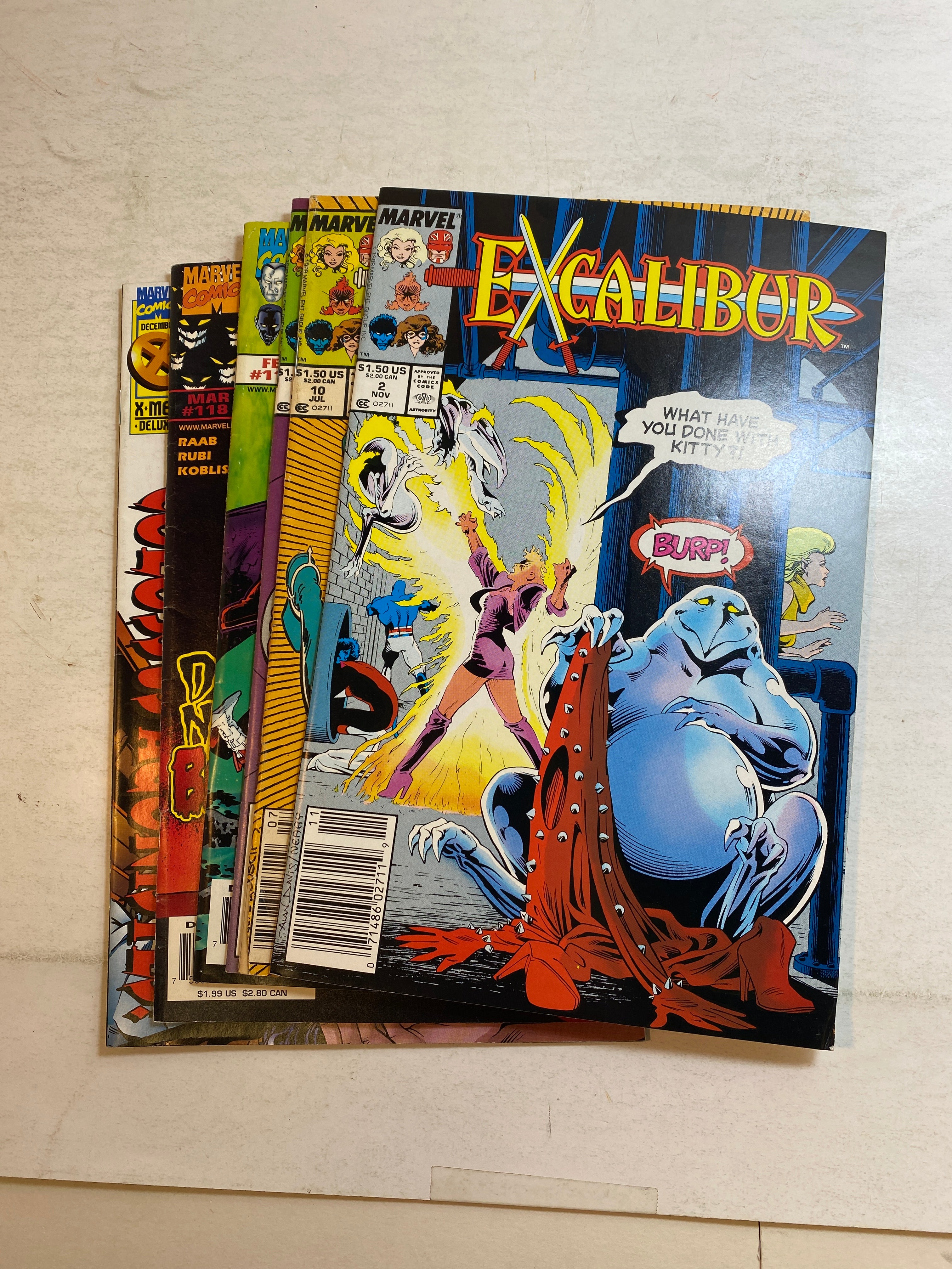 Lot of 6 Excalibur Marvel Comics 1988-1998