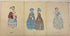 Lot of 6 Fashion Plates 1841-1860