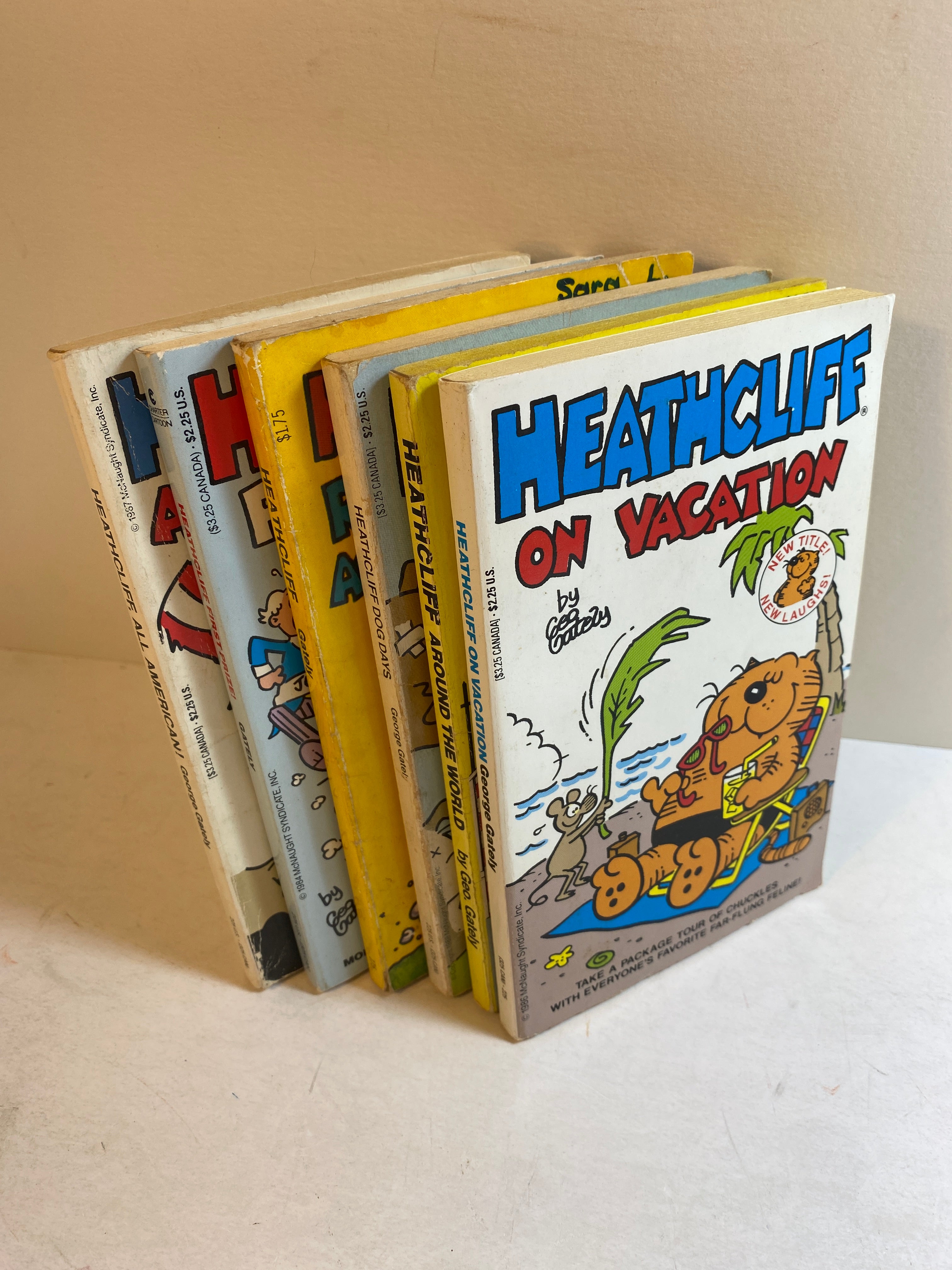 Lot of 6 Heathcliff Vintage paperbacks SC 1977-1989