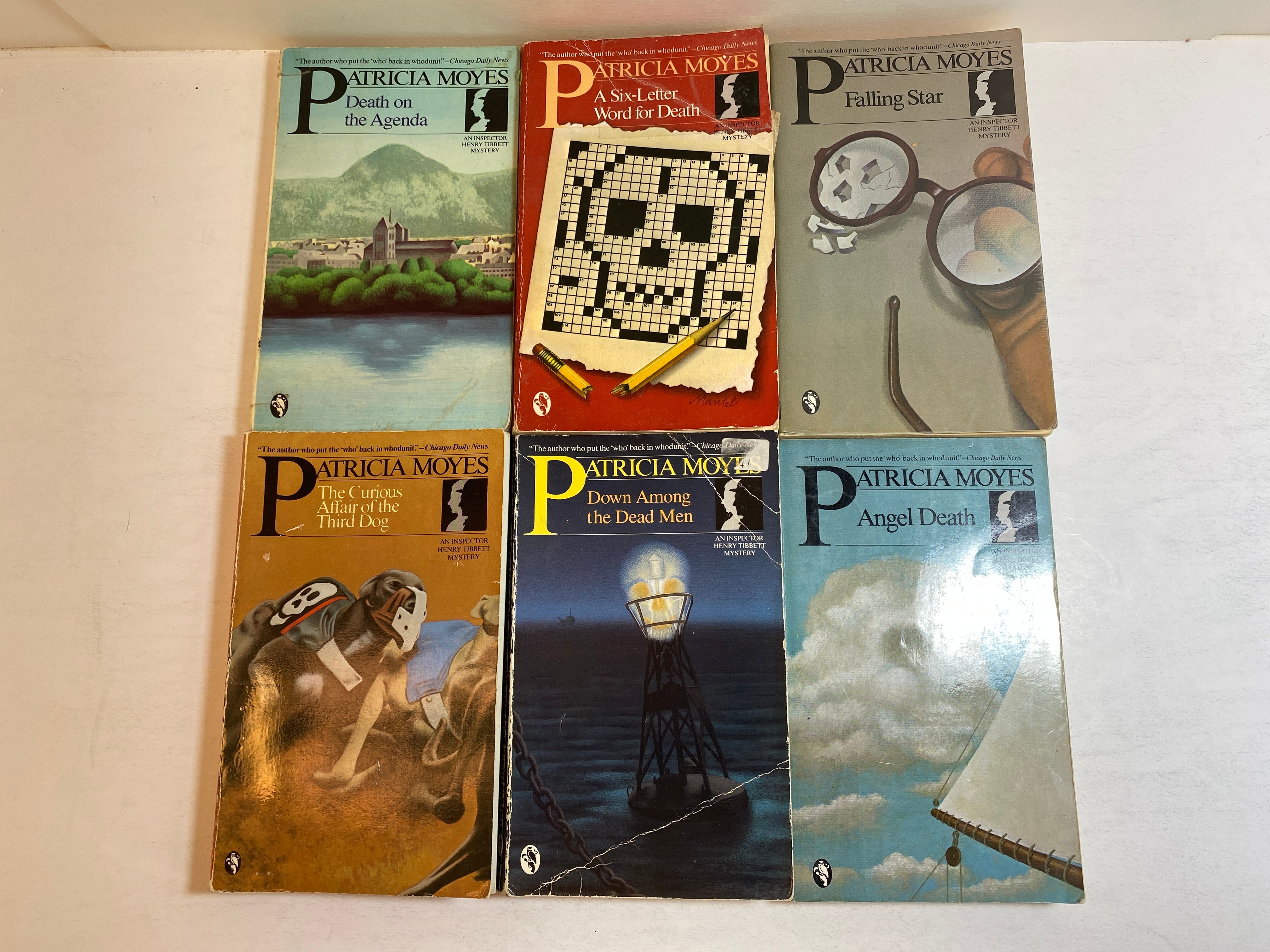Lot of 6 Inspector Henry Tibbett Mysteries Patricia Moyes