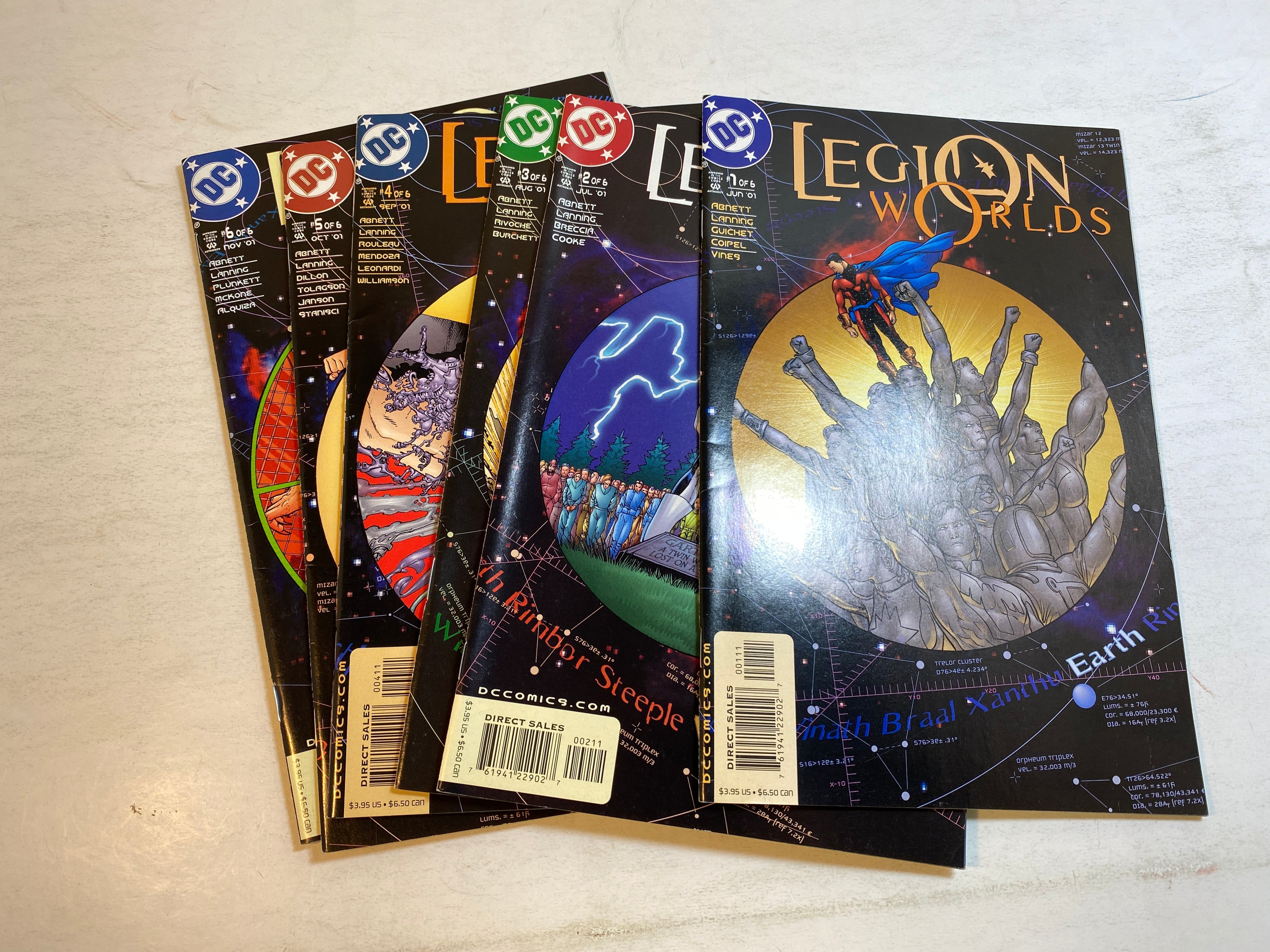 Lot of 6 Legion Worlds DC Comics 2001