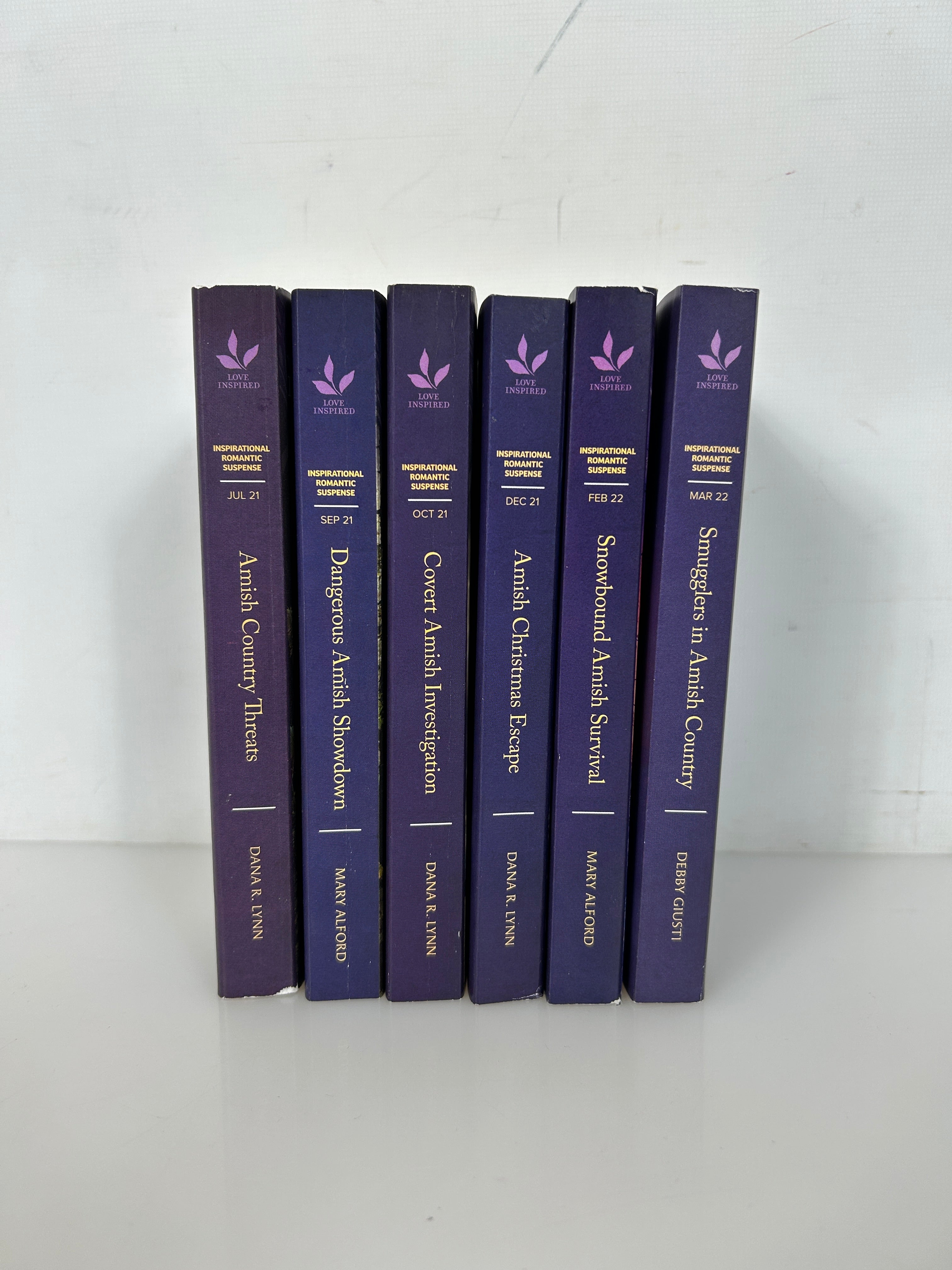 Lot of 6 Love Inspired Amish Themed Romantic Suspense Novels Larger Print 2021-22 PB