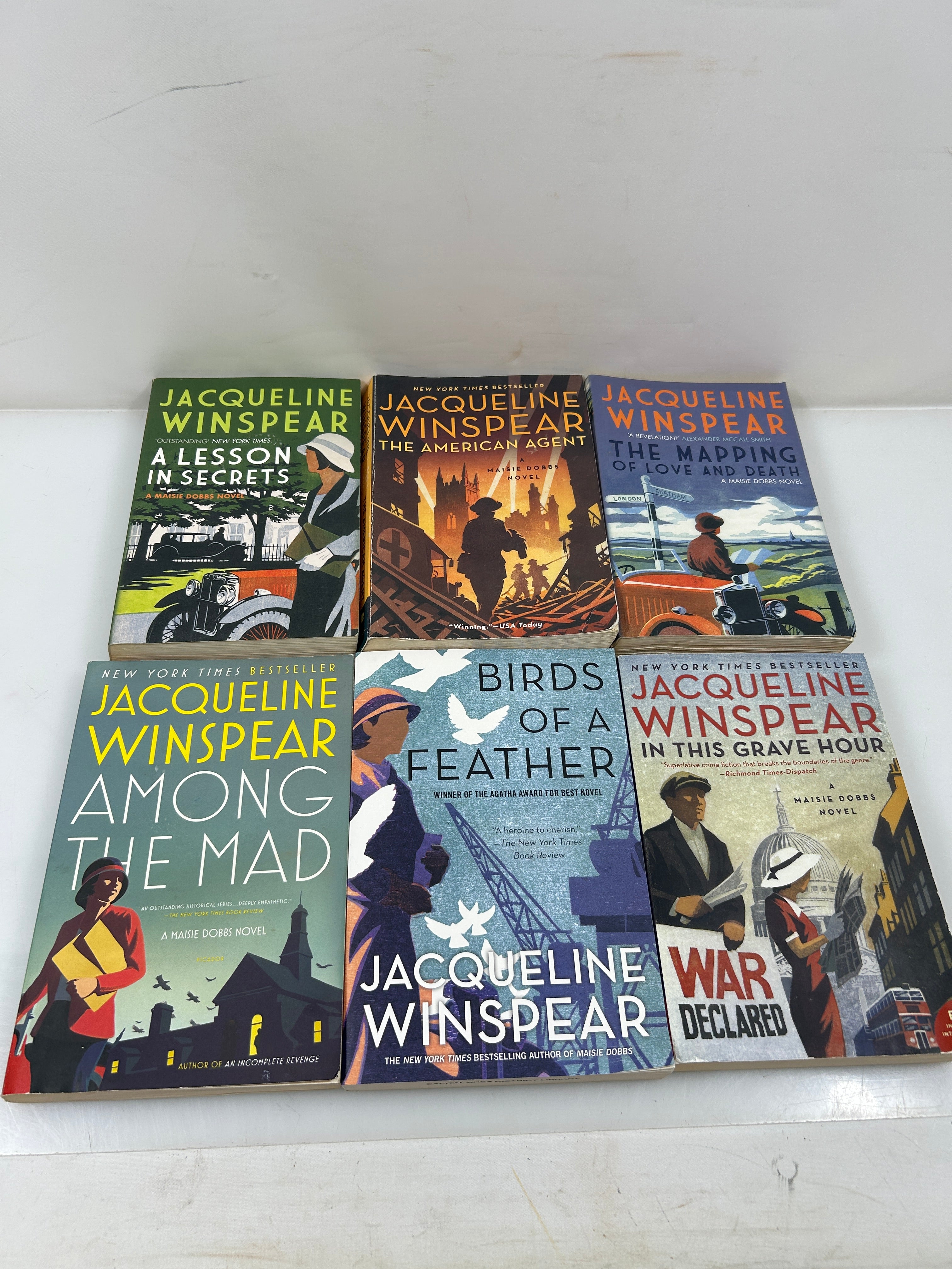 Lot of 6 Maisie Dobbs Novels by Jacqueline Winspeare SC