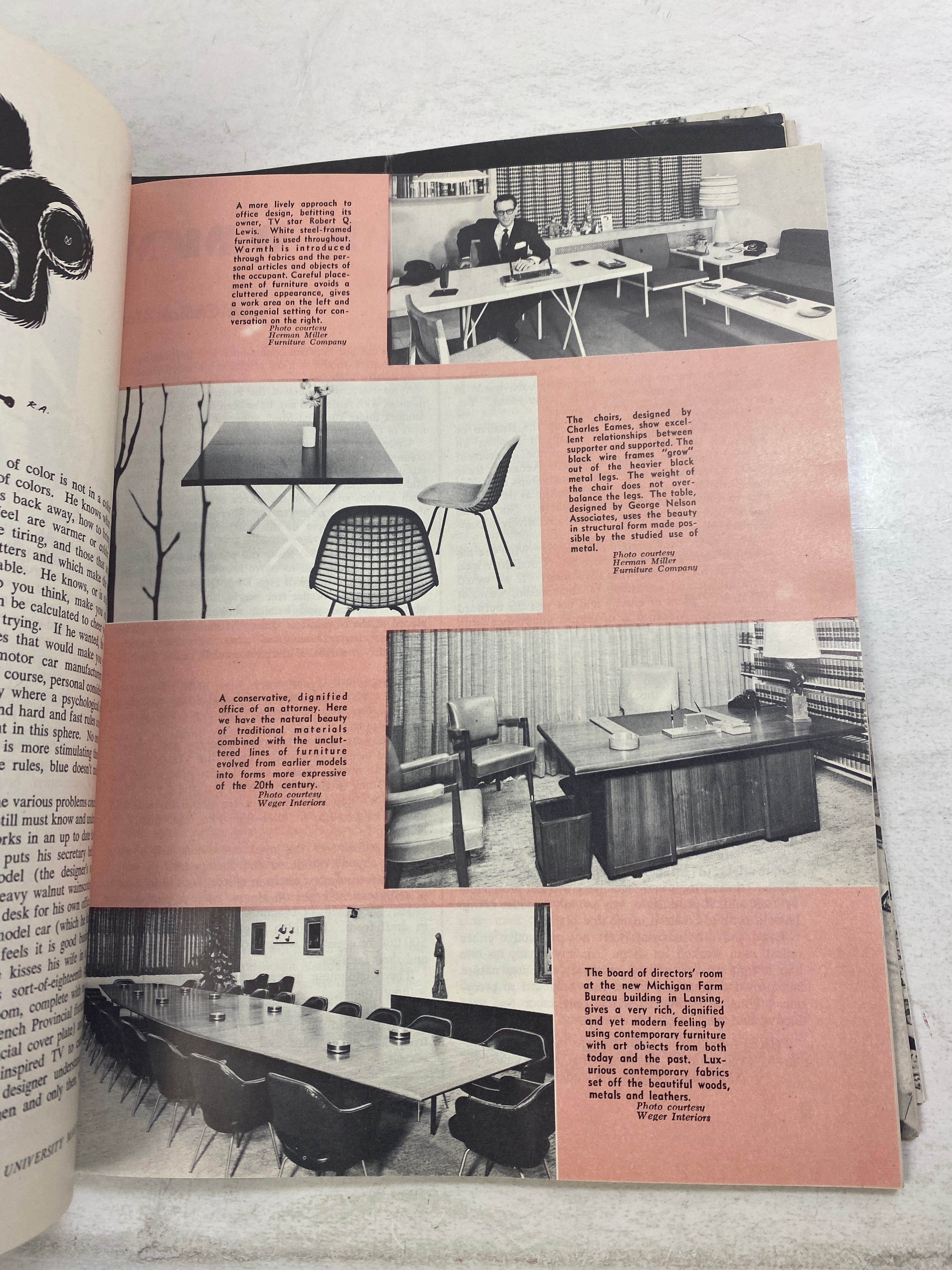 Lot of 6 Michigan State MSU Magazine 1955-1956