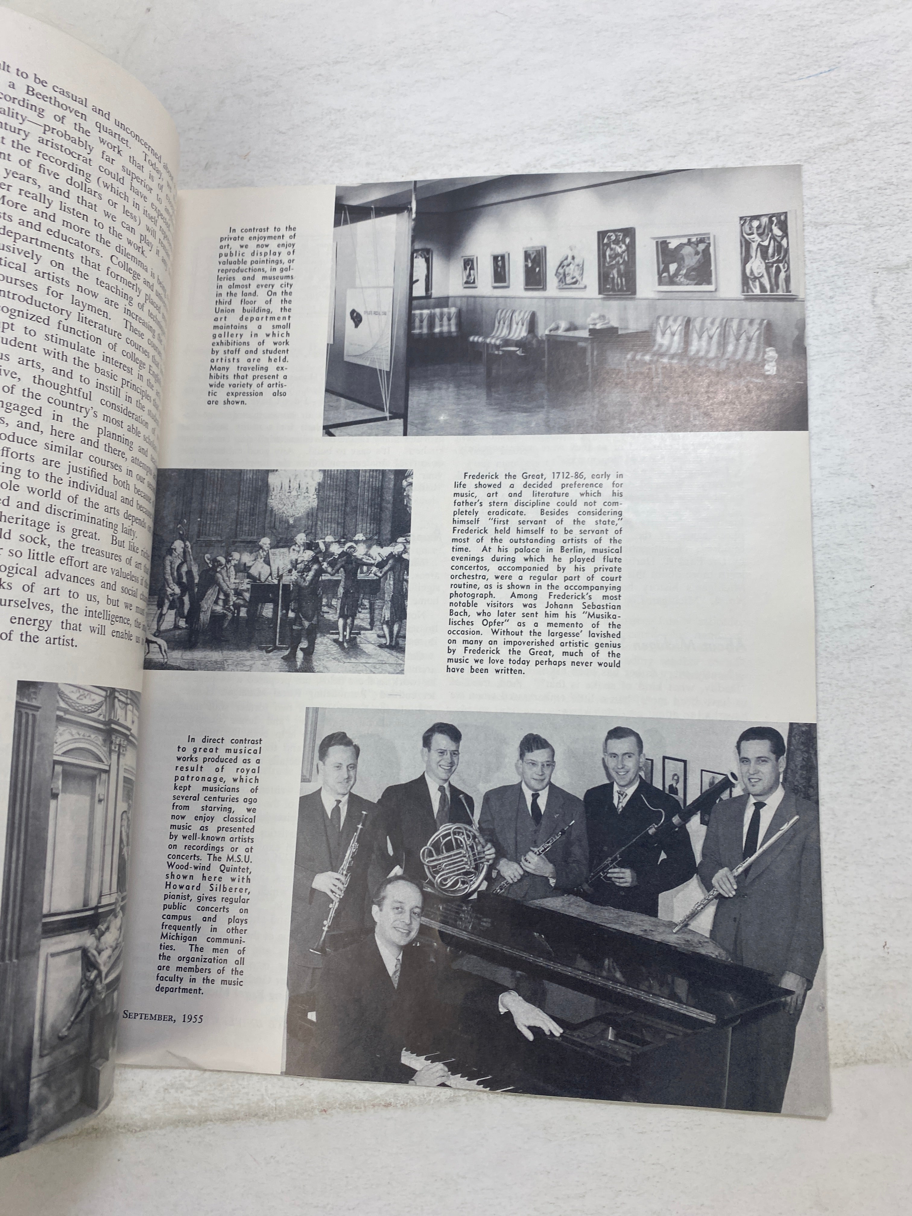 Lot of 6 Michigan State MSU Magazine 1955-1956