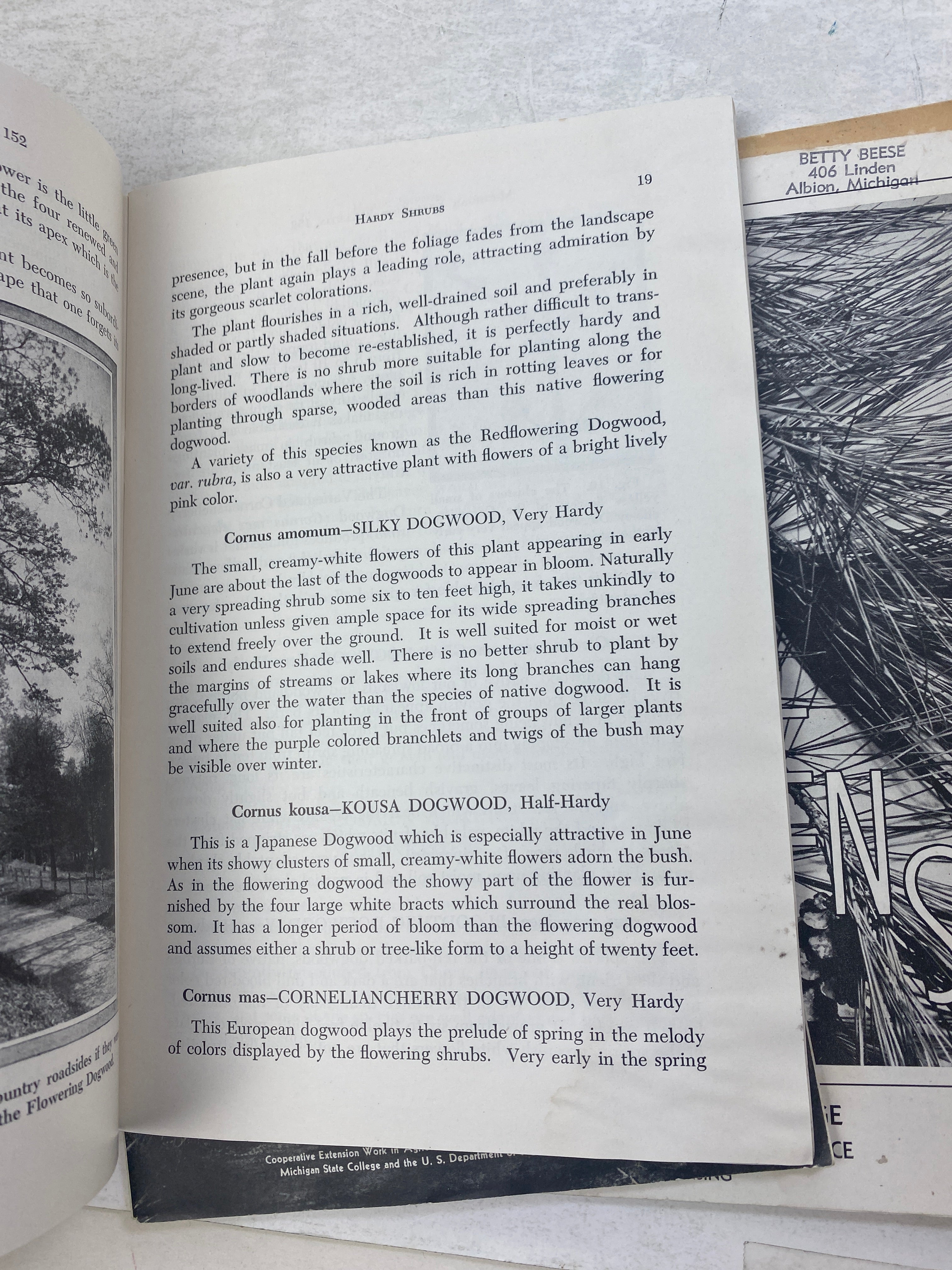 Lot of 6 MSU Agricultural Experiment Station Research Bulletins 1938-1956