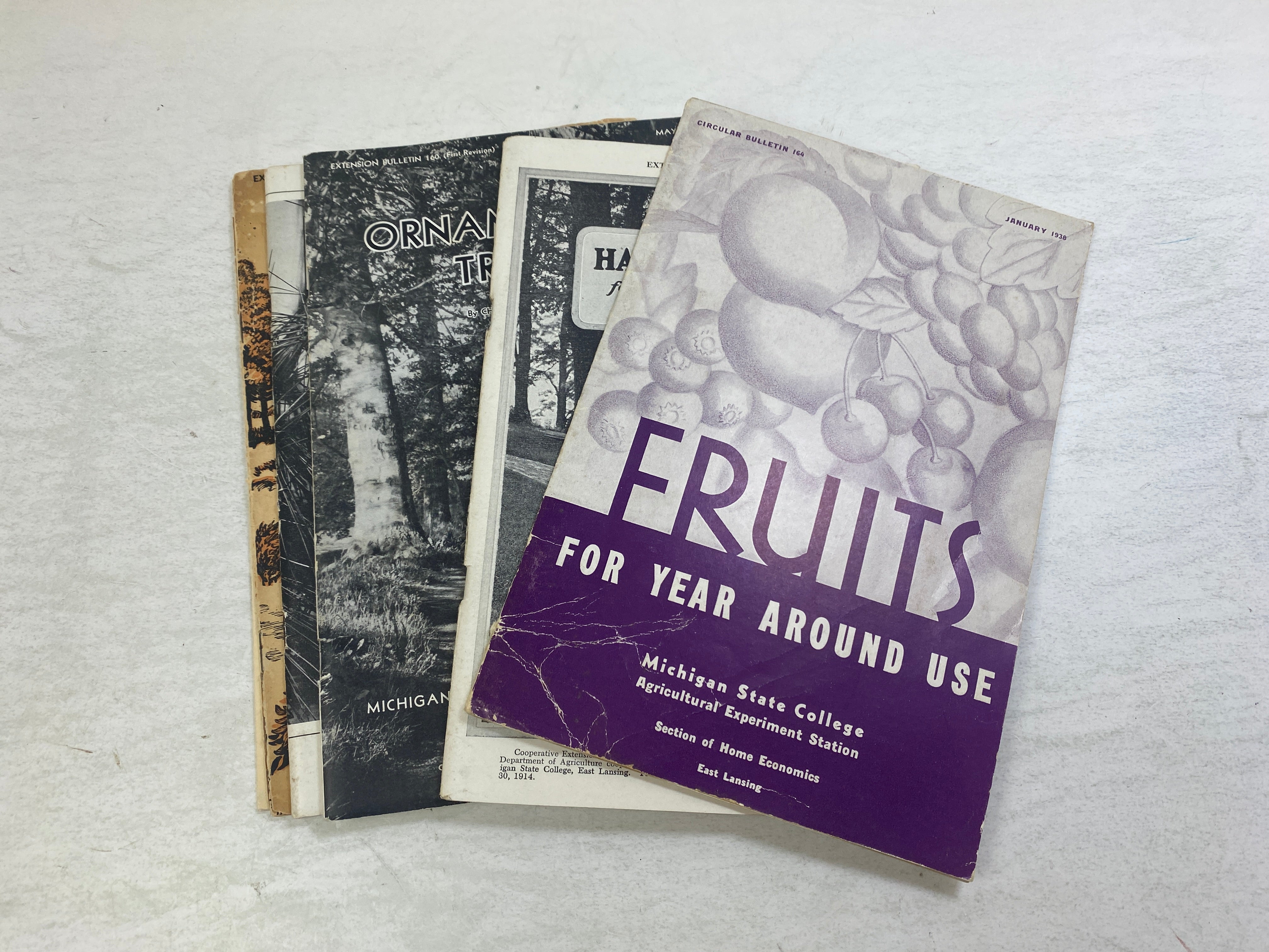 Lot of 6 MSU Agricultural Experiment Station Research Bulletins 1938-1956