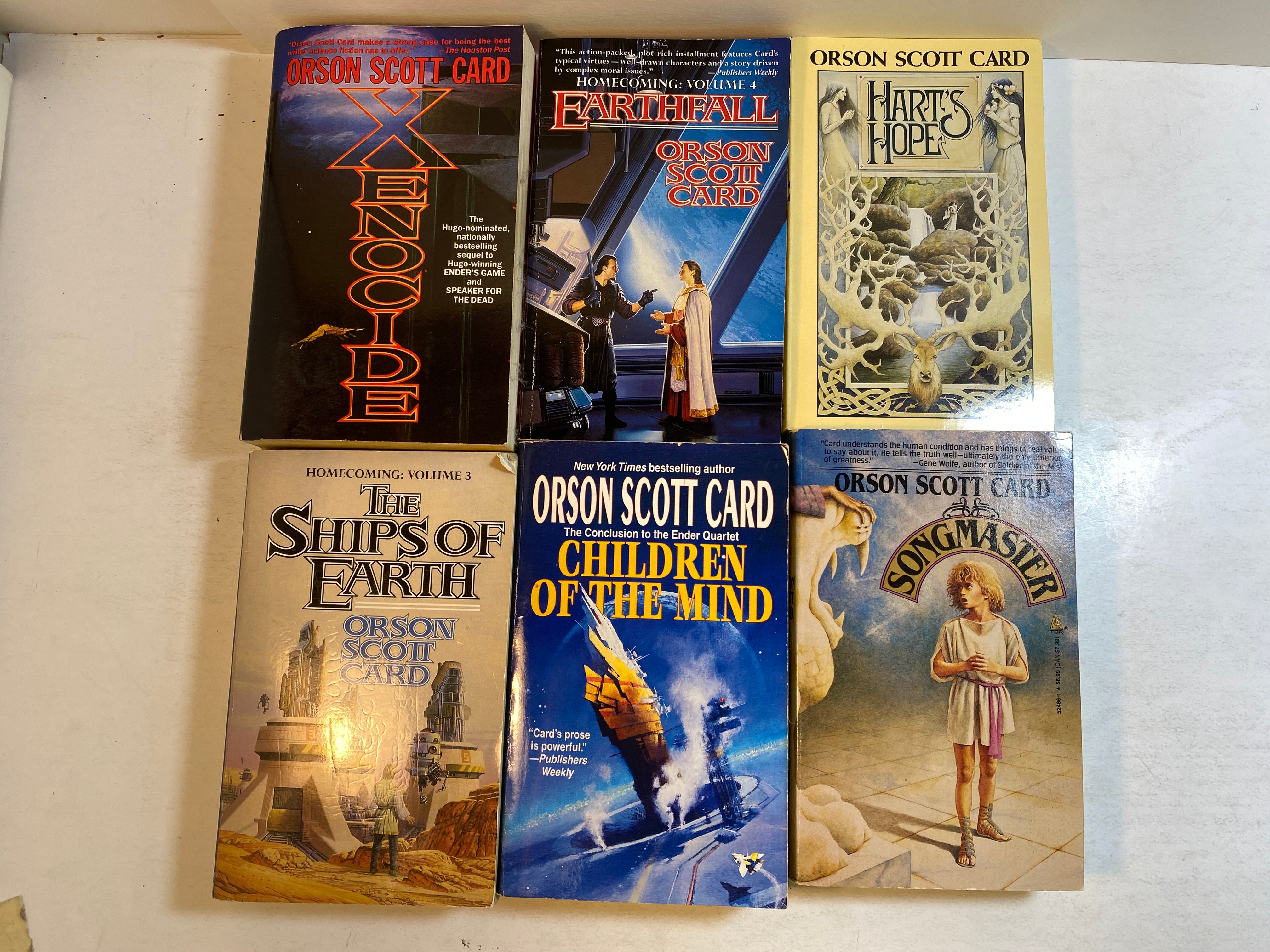 Lot of 6 Orson Scott Card Paperbacks 1987-1996