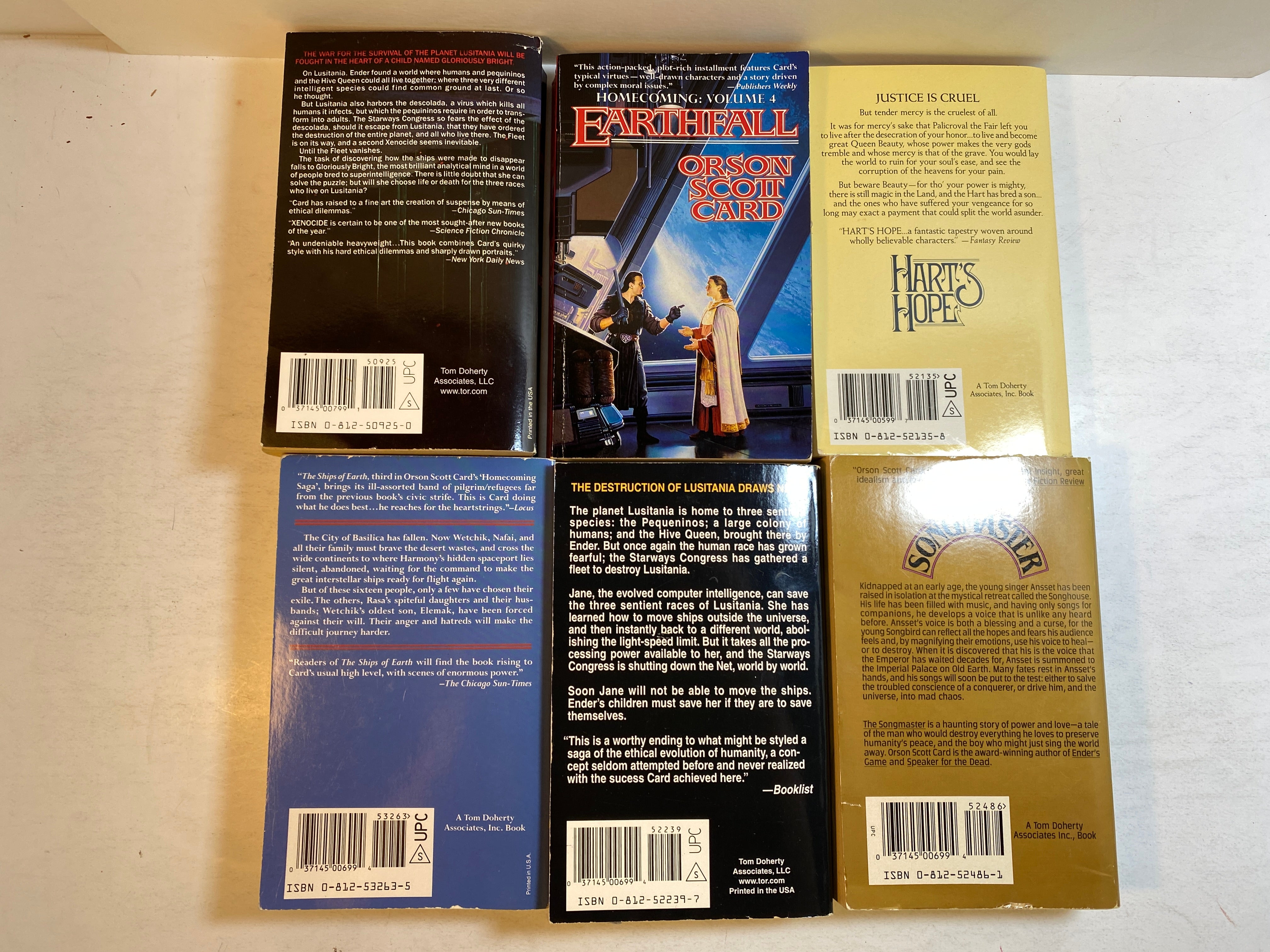 Lot of 6 Orson Scott Card Paperbacks 1987-1996