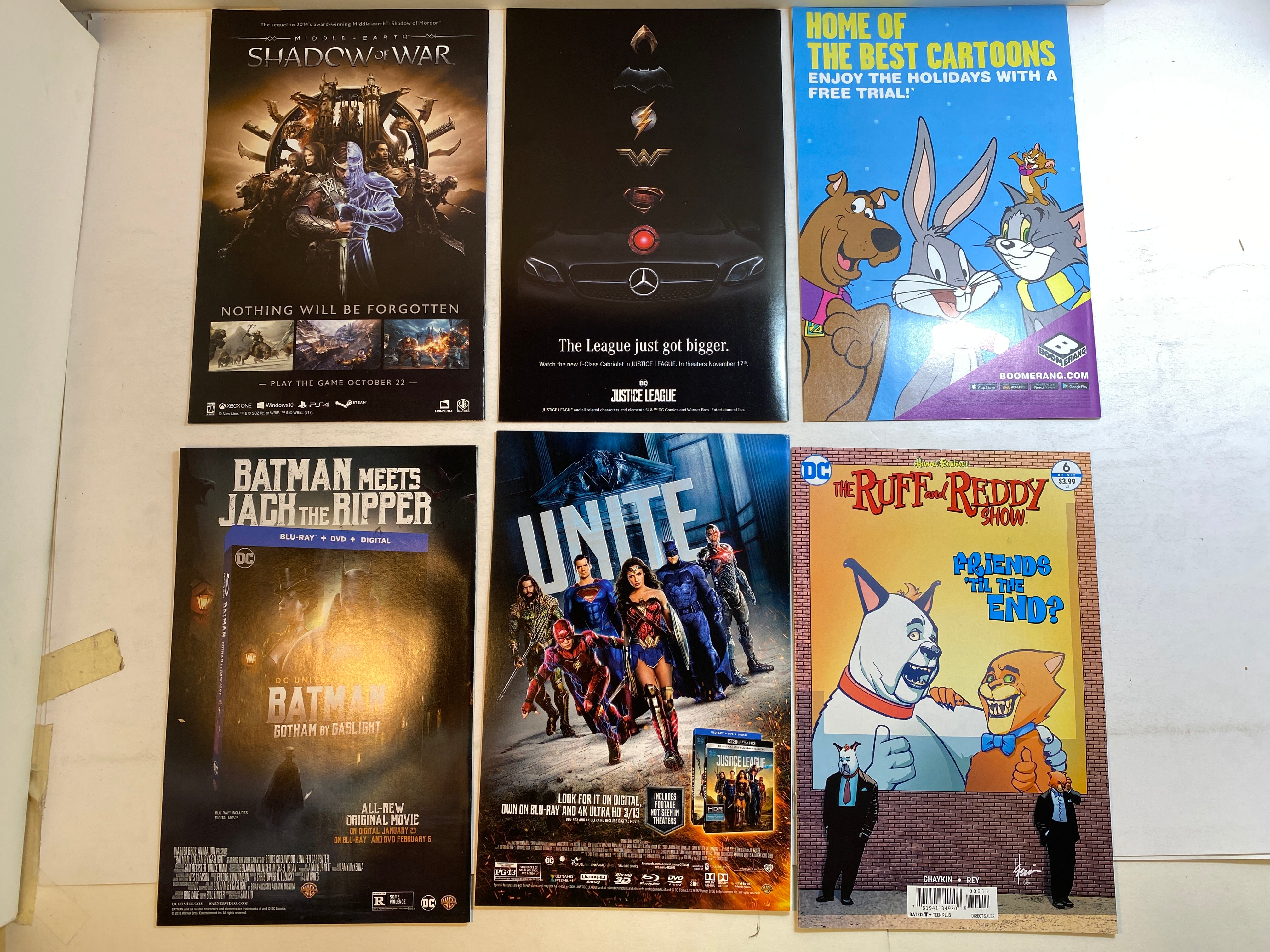Lot of 6 Ruff and Reddy Show DC Comics 2017-2018