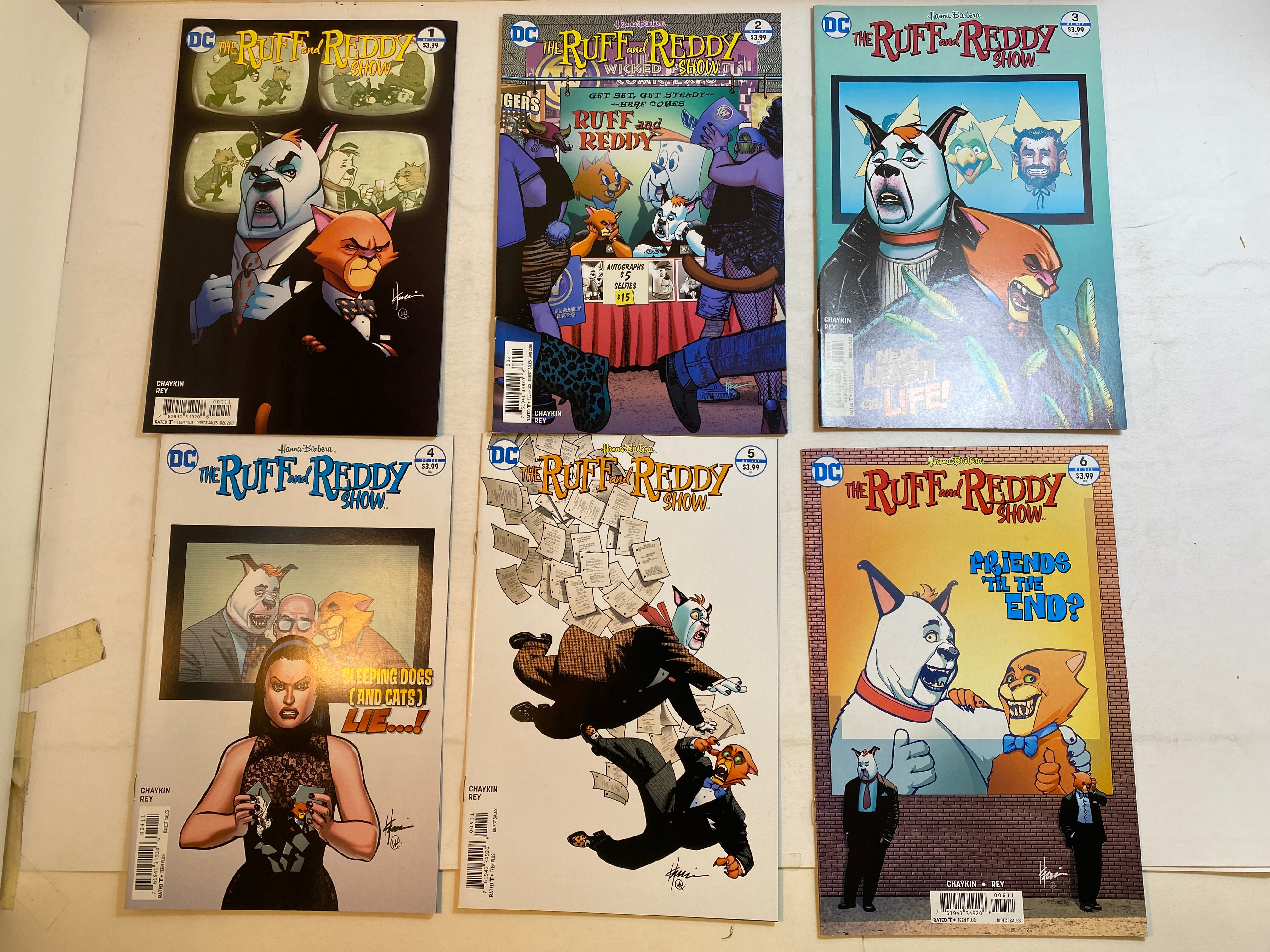 Lot of 6 Ruff and Reddy Show DC Comics 2017-2018