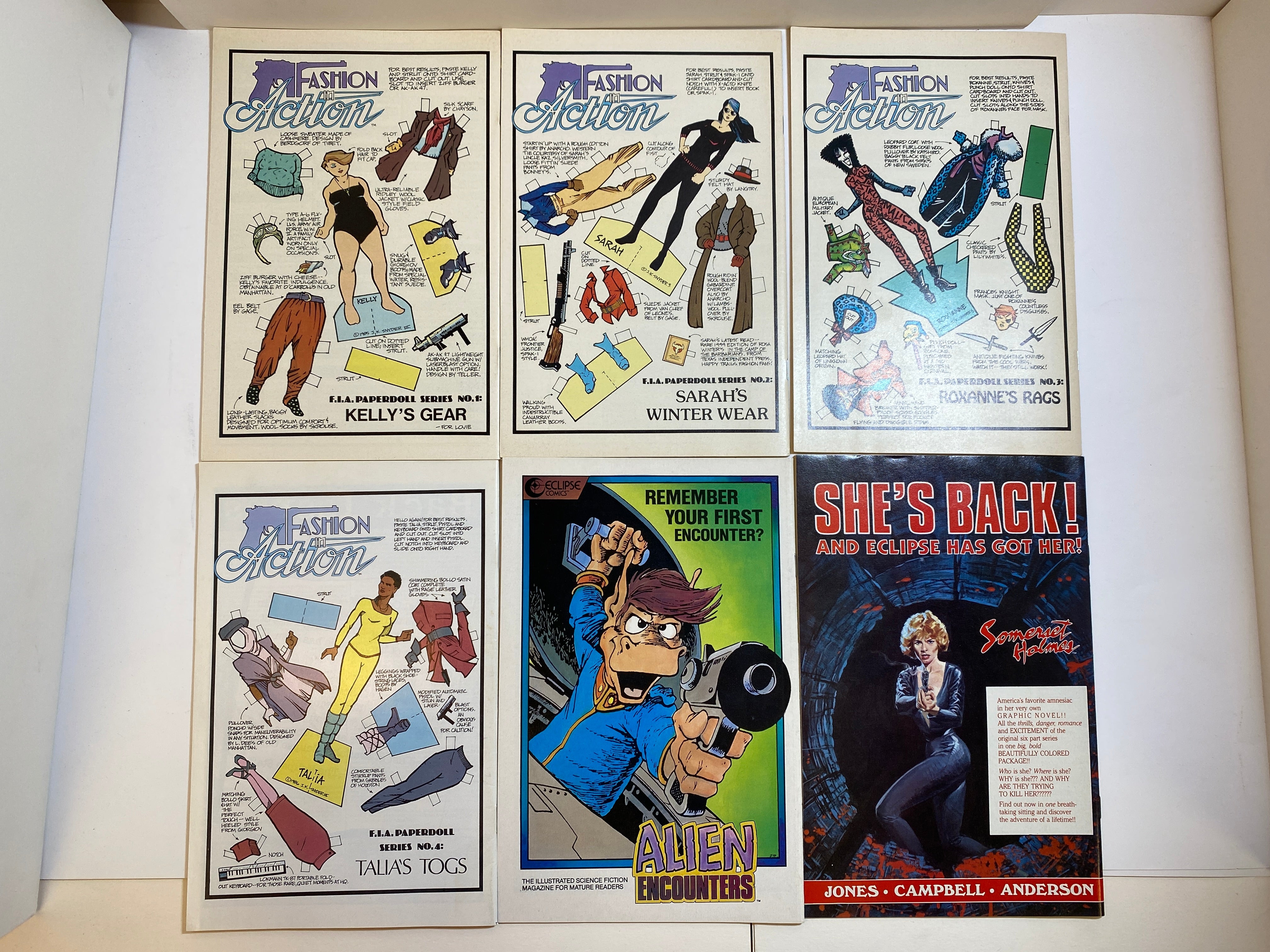 Lot of 6 Scout Eclipse Comics 1985-1986