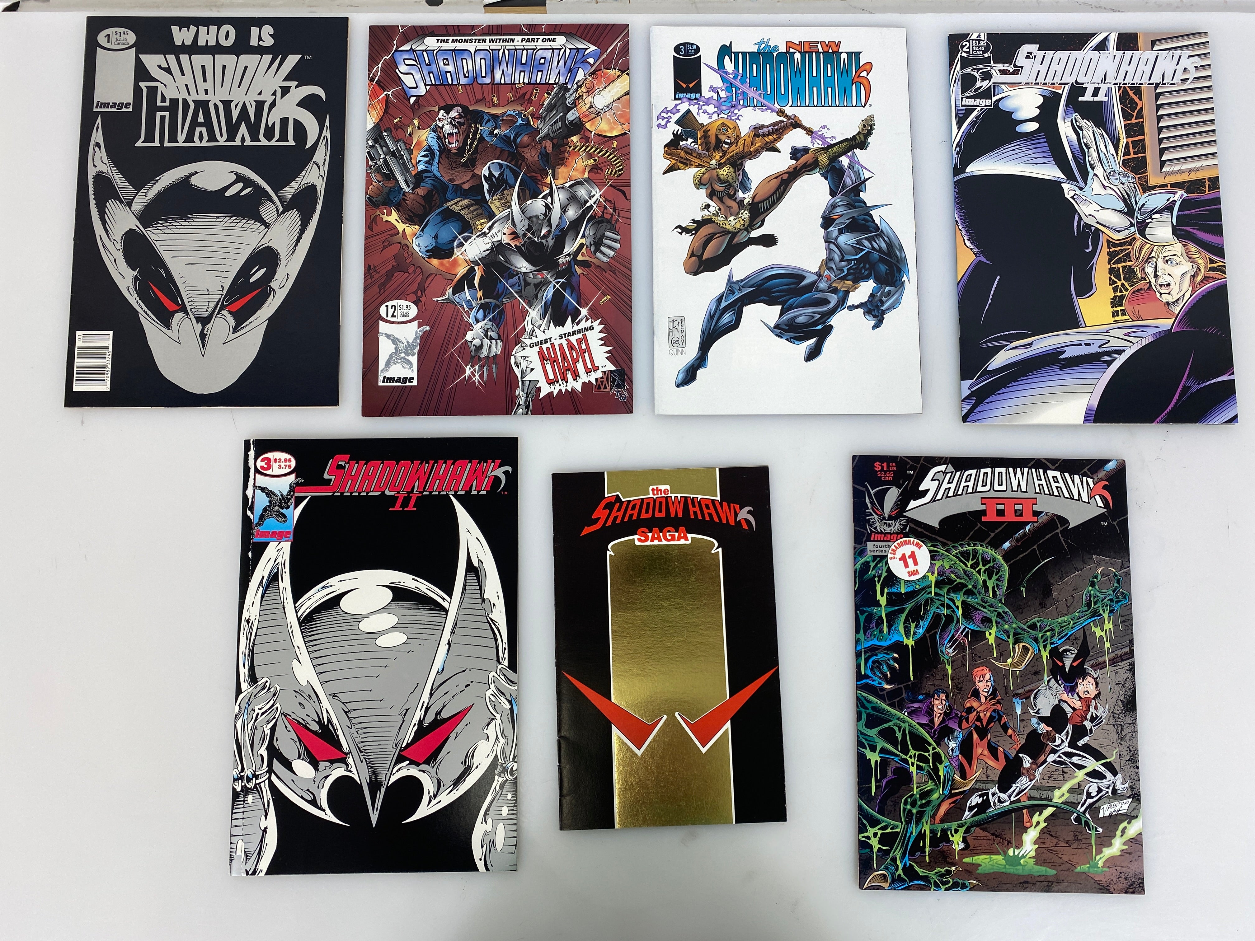 Lot of 6 Shadowhawk Image Comics 1992-1994