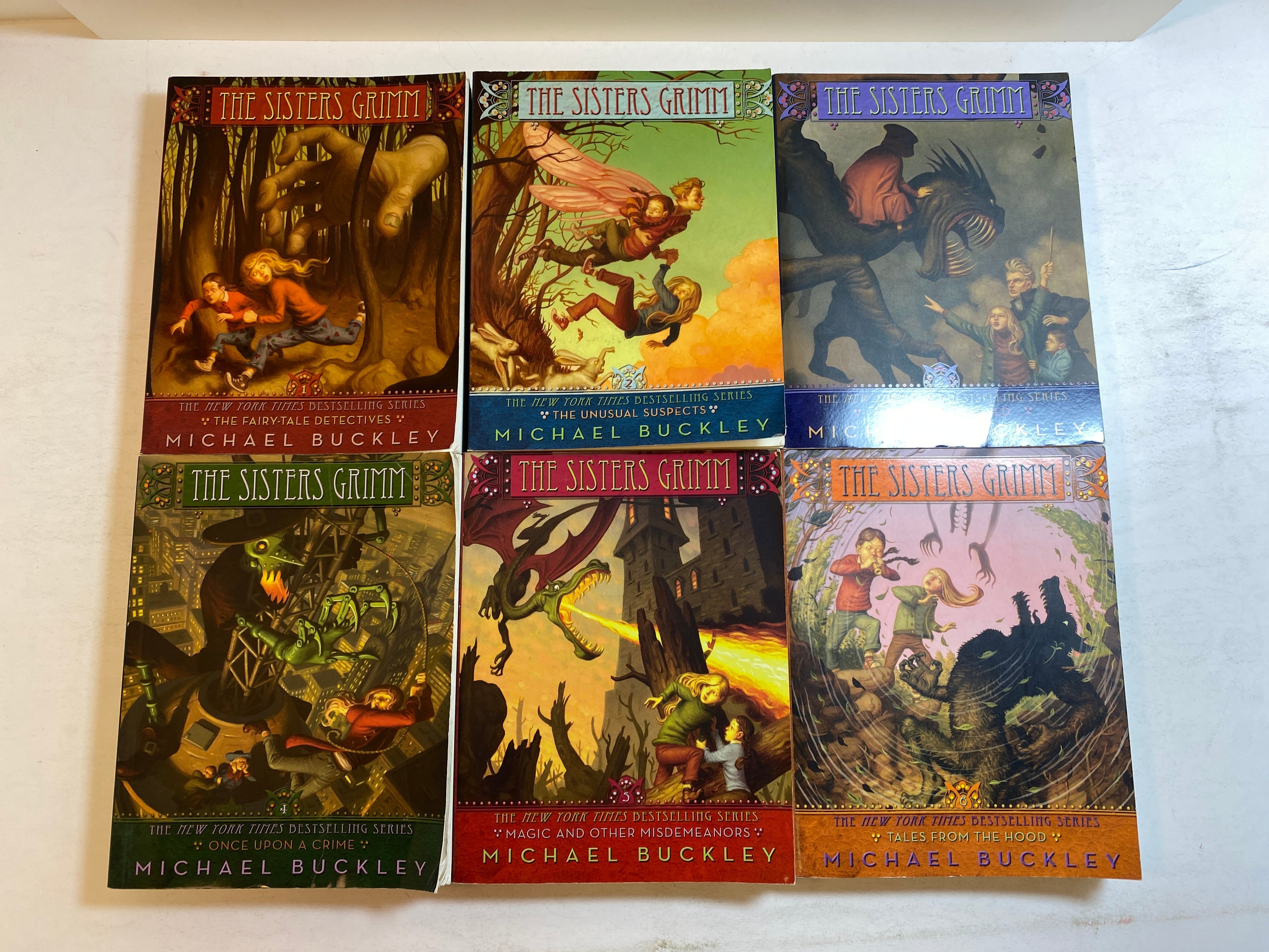 Lot of 6 Sisters Grimm Series Buckley SC 2007-2009
