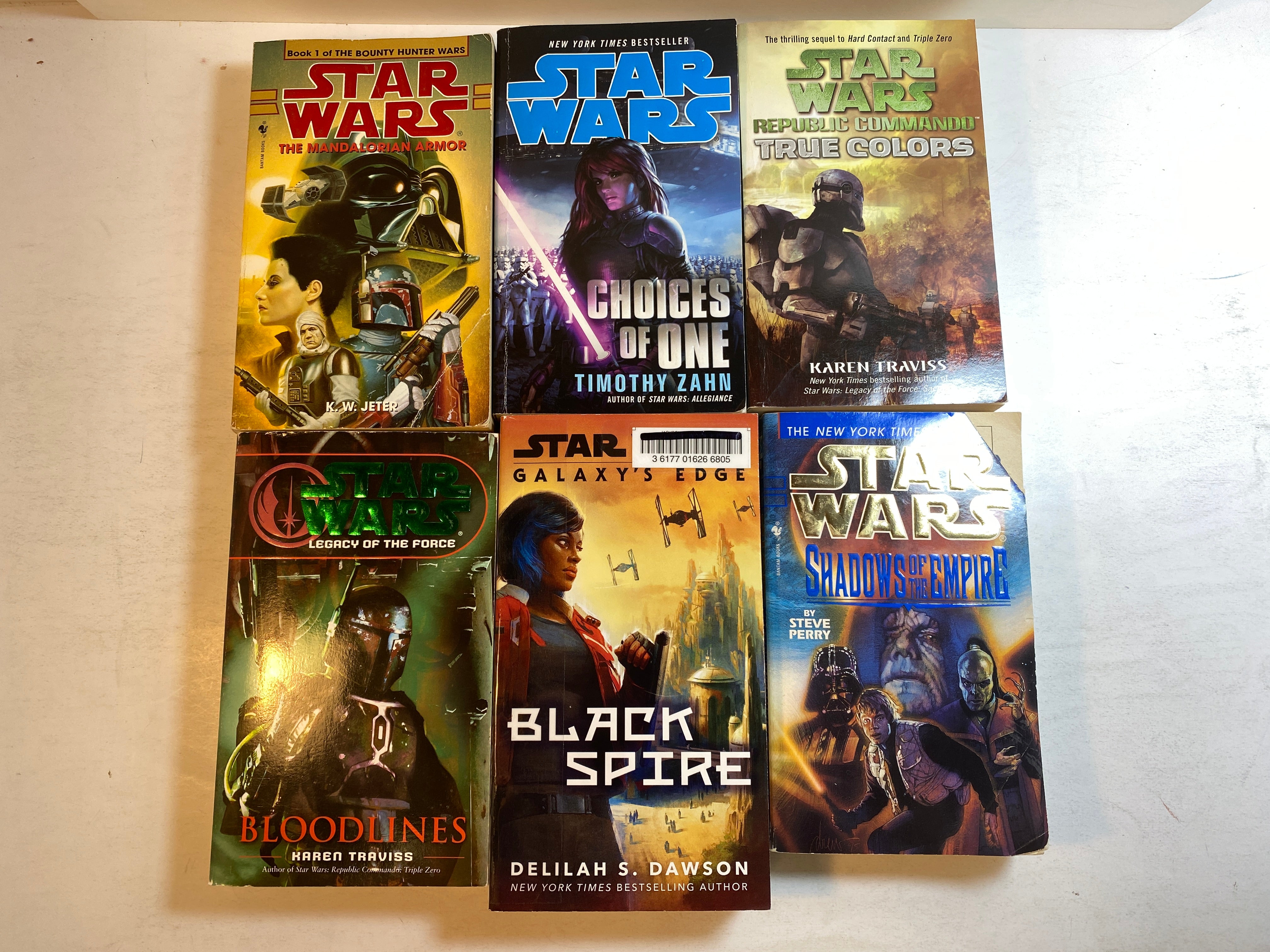 Lot of 6 Star Wars Paperbacks