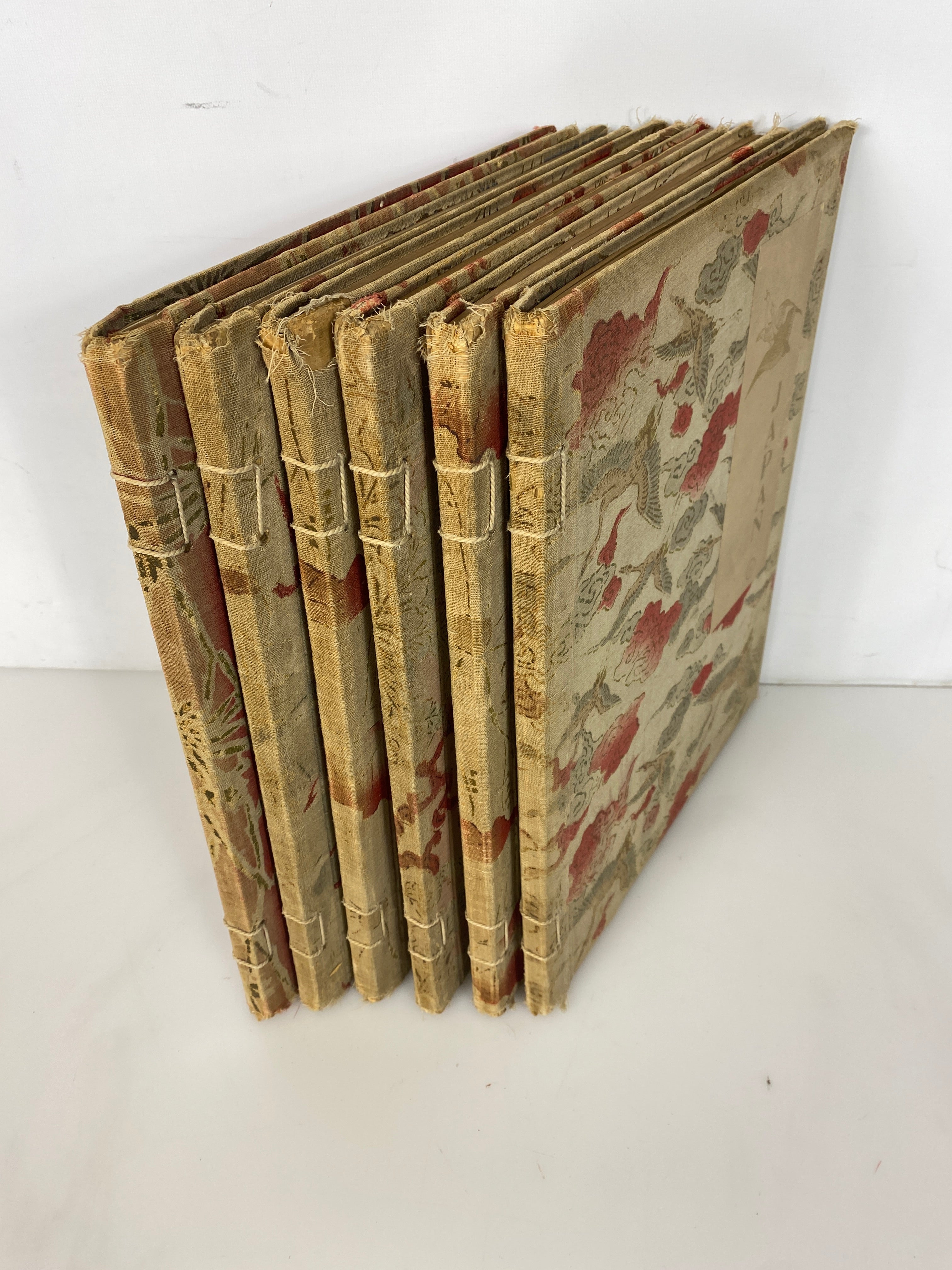 Lot of 6 Story of Japan Series HC JB Millet Co Cloth Covered Japanese Bound 1897