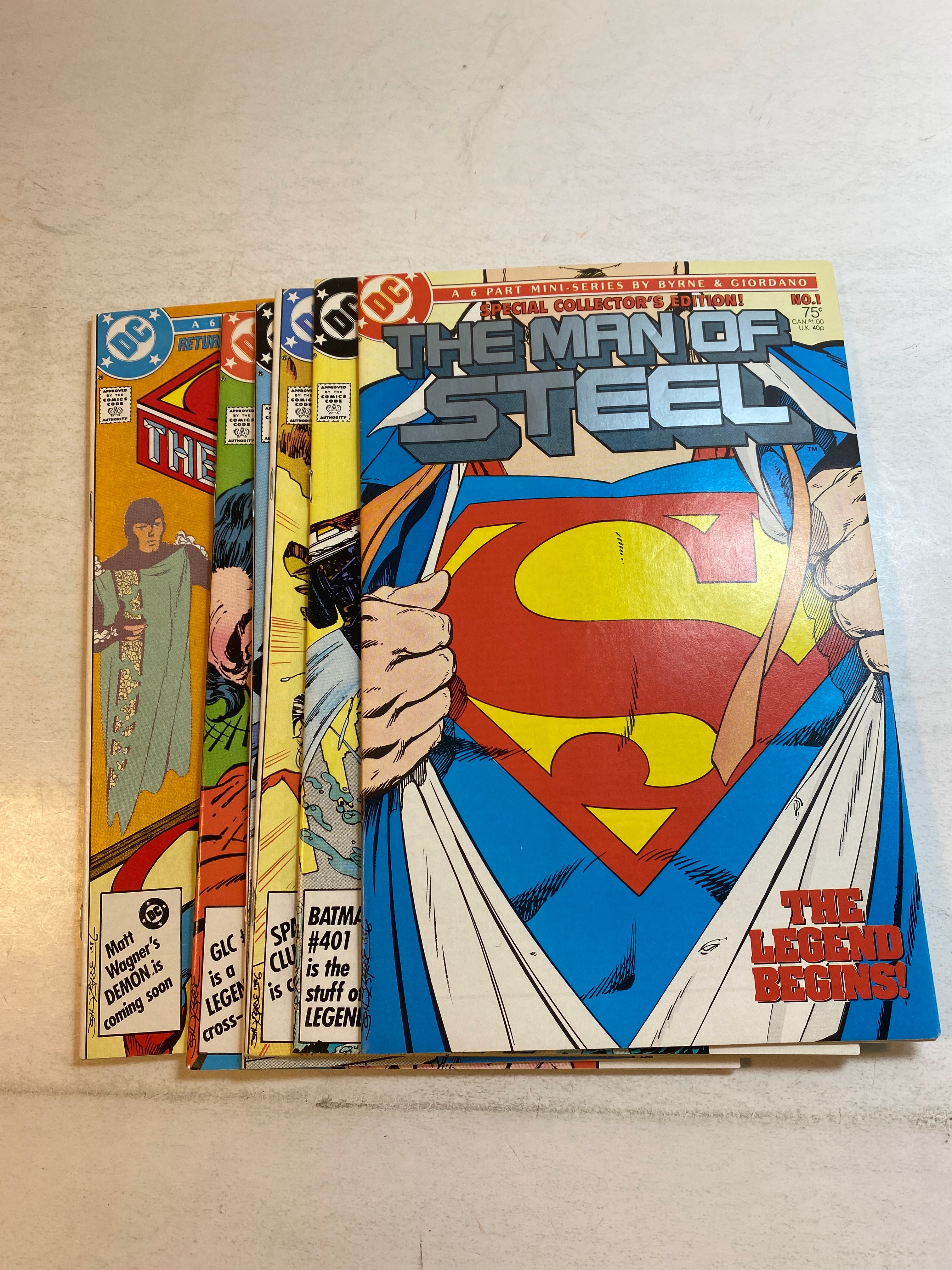 Lot of 6 Superman Man of Steel Mini-Series DC Comics 1986