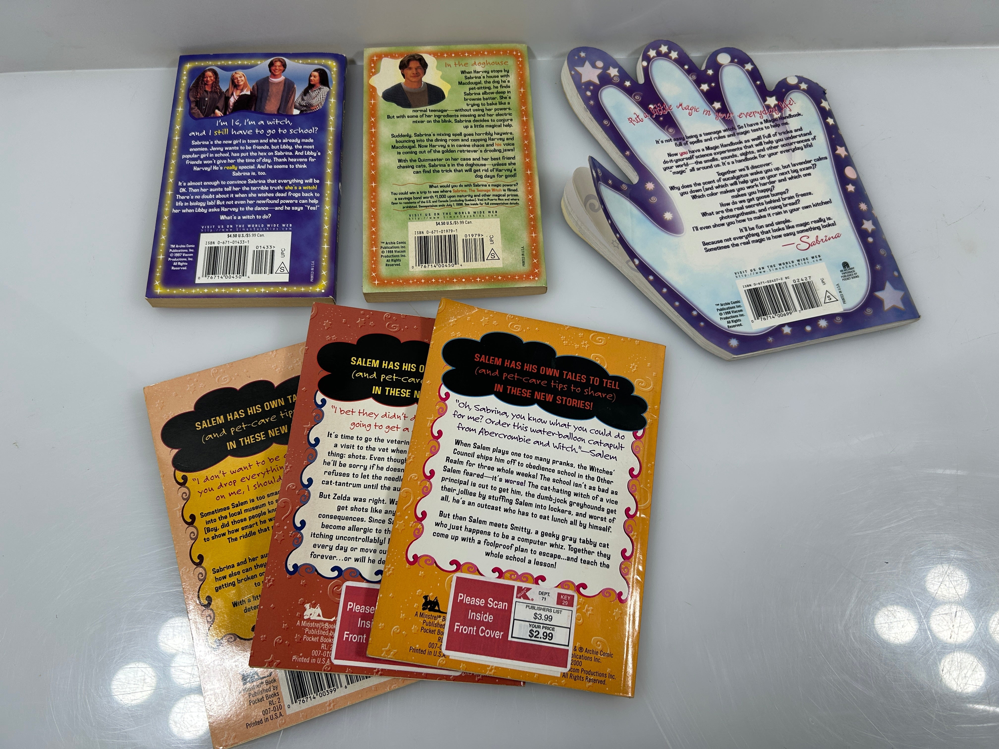Lot Of 6 Vintage Sabrina the Teenage Witch/Salem's Tails/Magic Handbook Lot SC